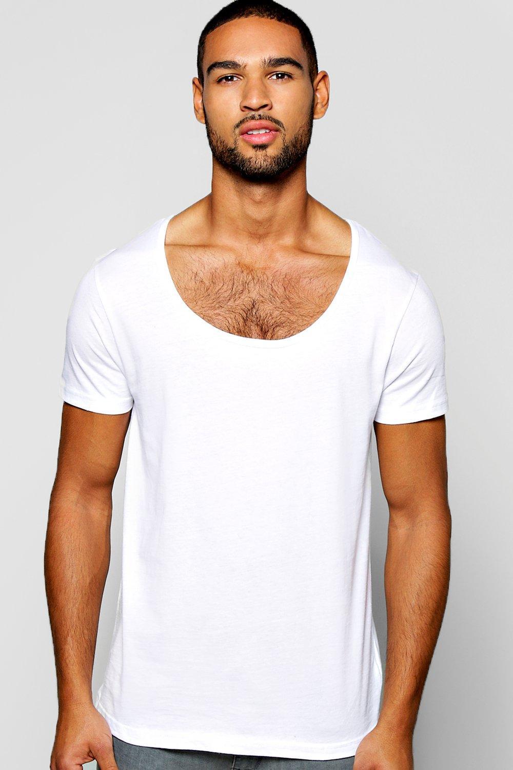 Lyst - Boohoo Basic Scoop Neck T Shirt in White for Men