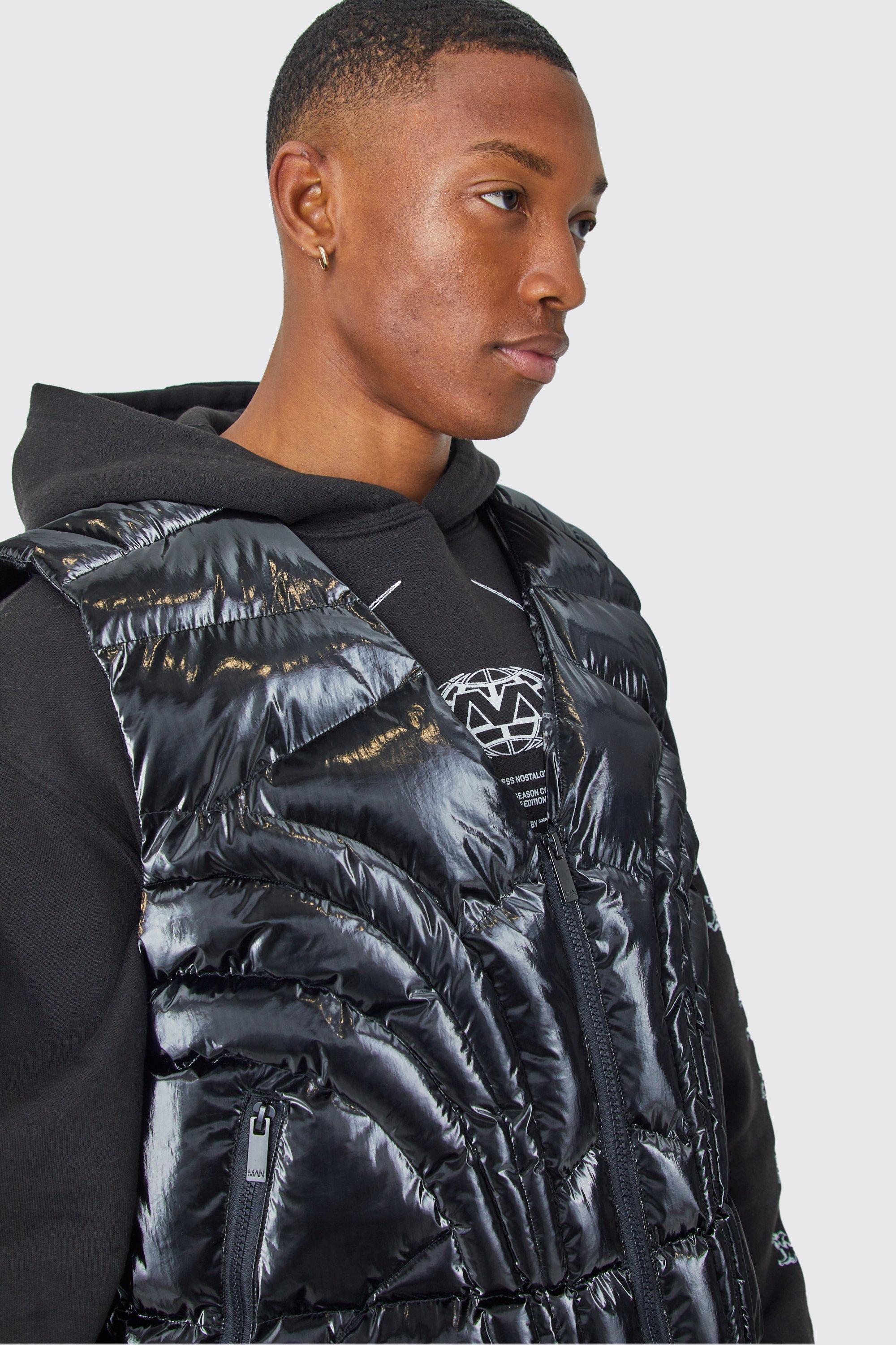 ジャケット Puffer Gilet Men's Big & Tall Midweight Puffer Sleeveless Jacket