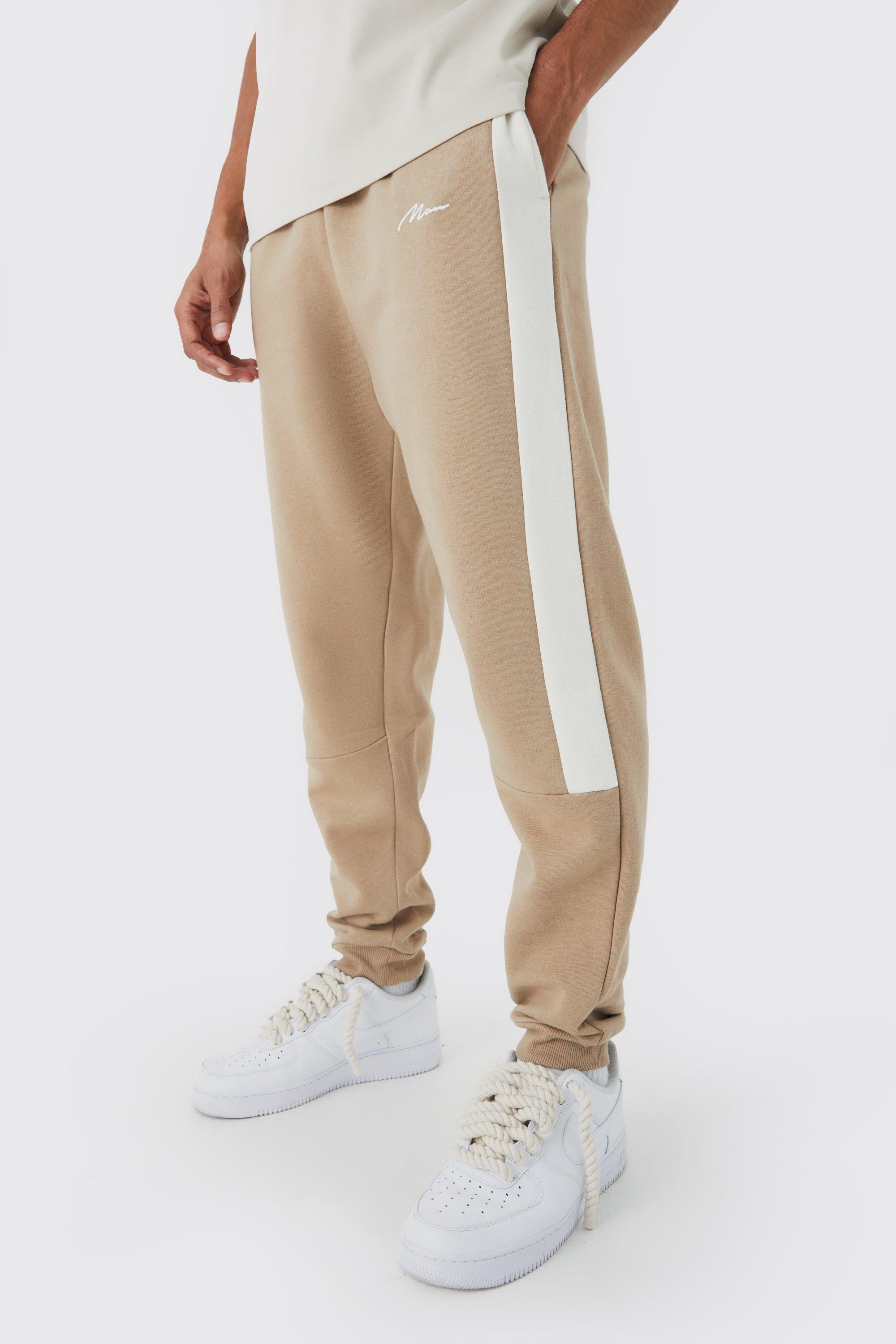 Half and half colour joggers sale