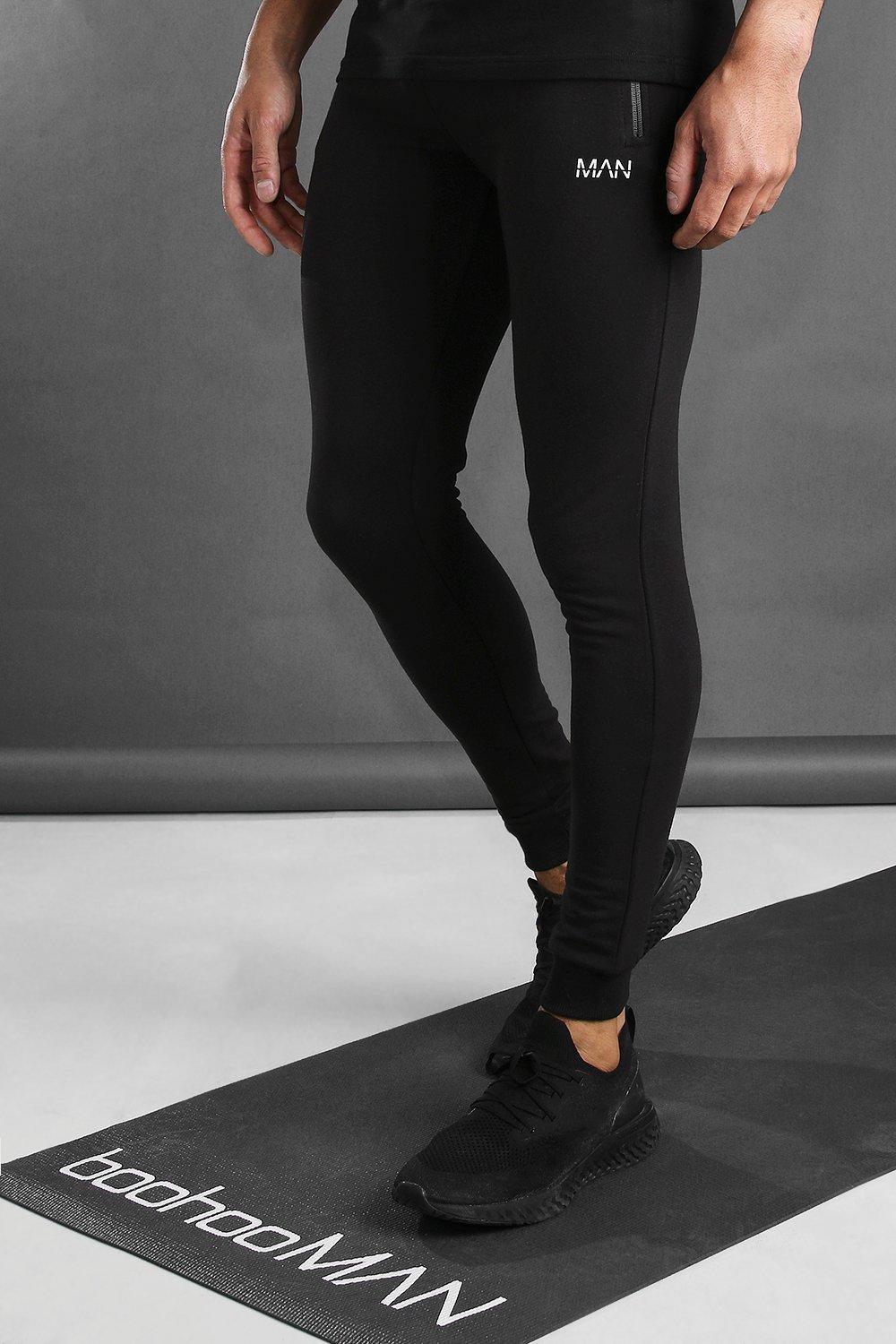 BoohooMAN Cotton Skinny Fit Gym Joggers 