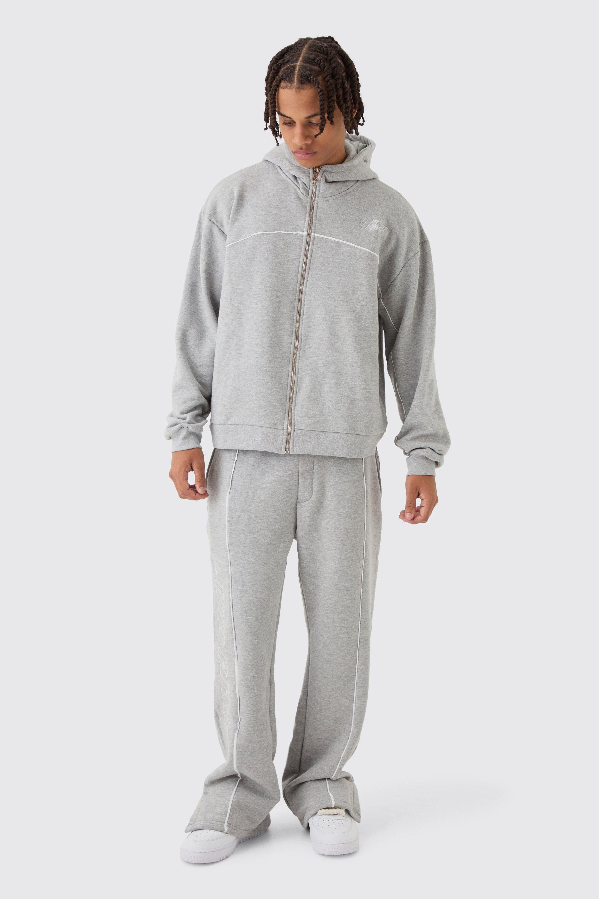 Boohooman white tracksuit deals