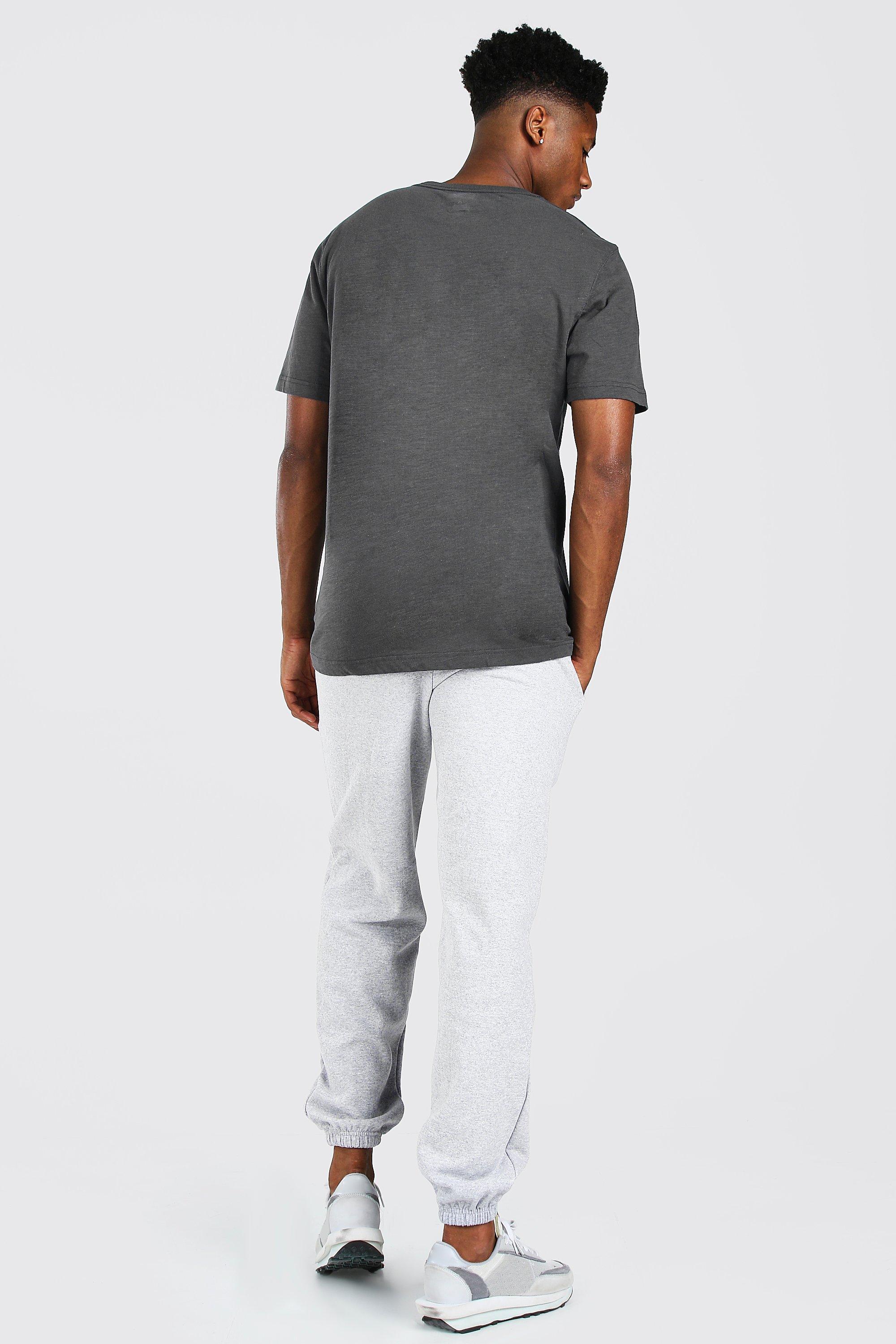 boohooman grey cargo joggers