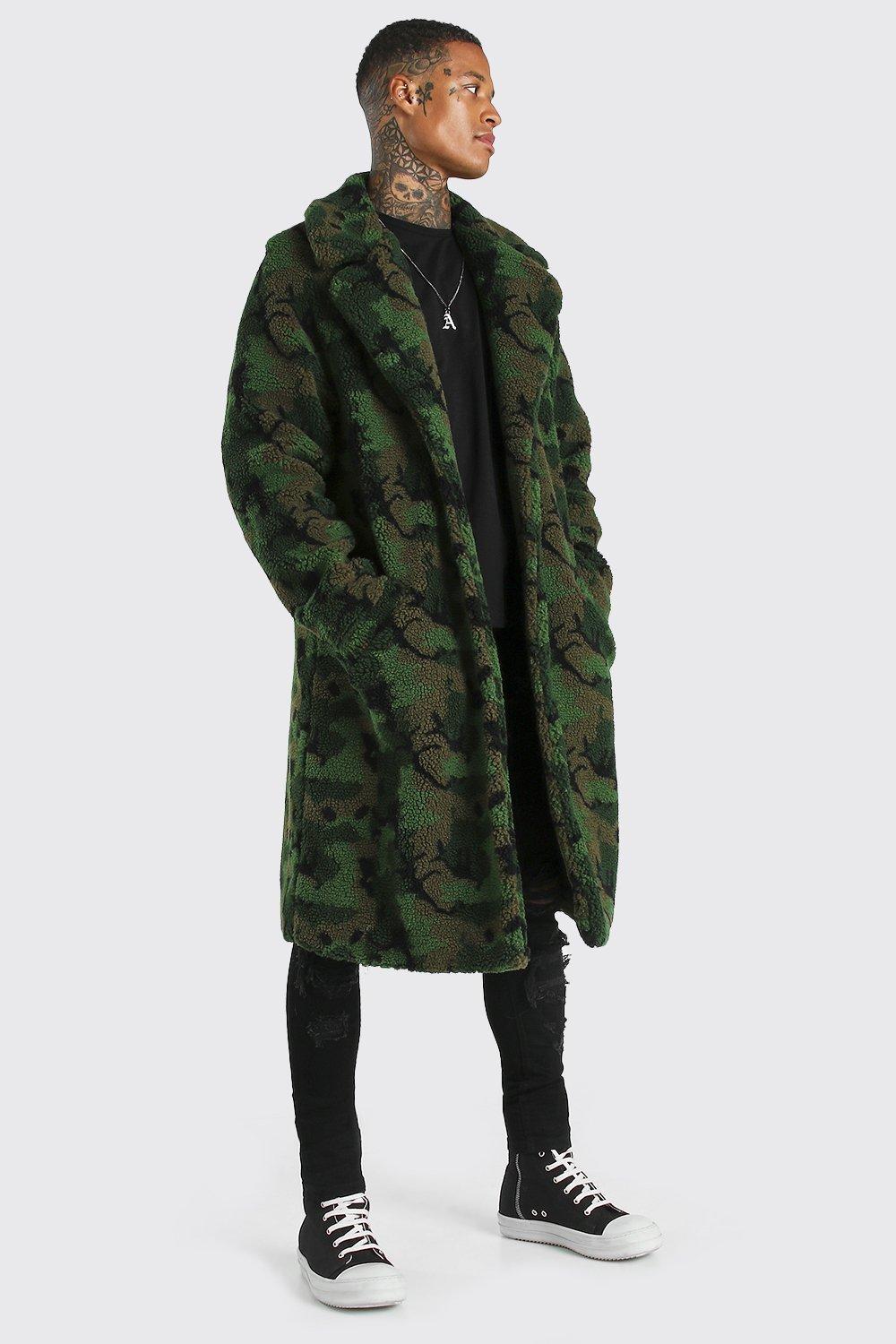 green borg longline coat