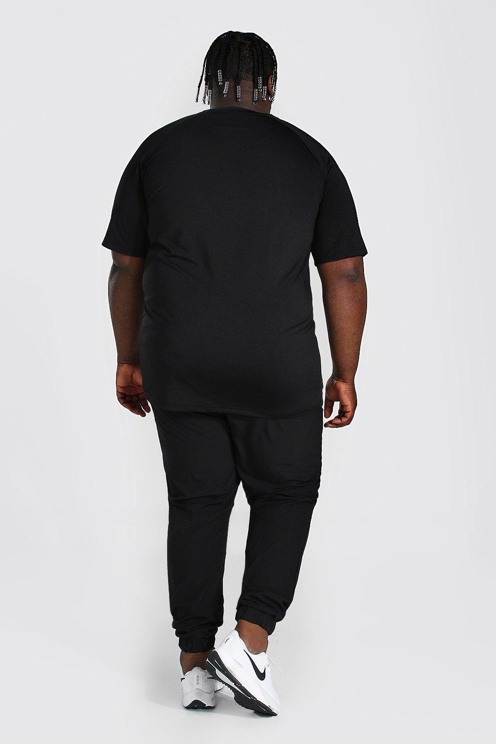 BoohooMAN Plus Size Man Active Tapered Jogger in Black for Men - Lyst