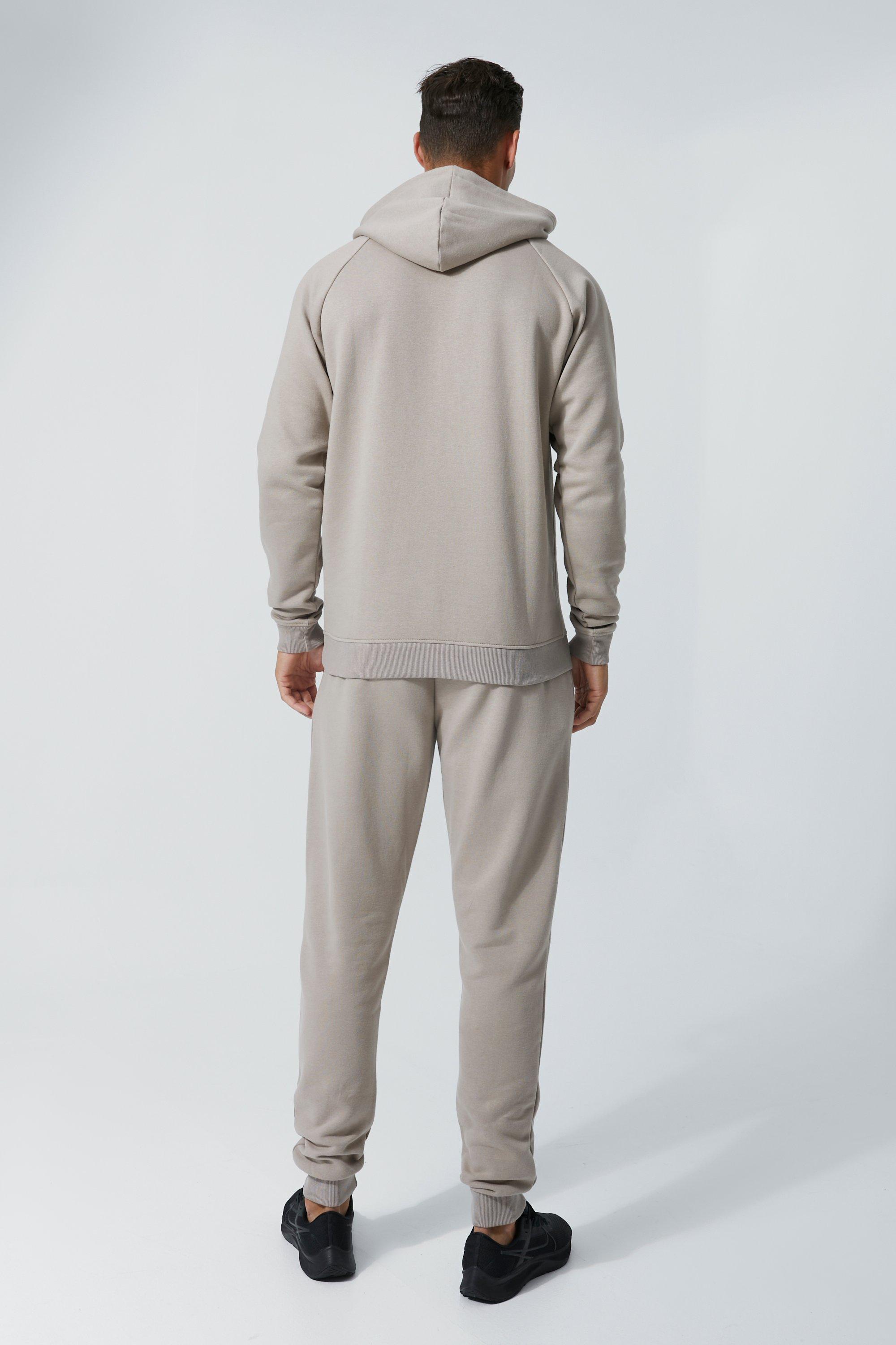 Boohoo Tall Man Active Training Hooded Tracksuit in Gray | Lyst