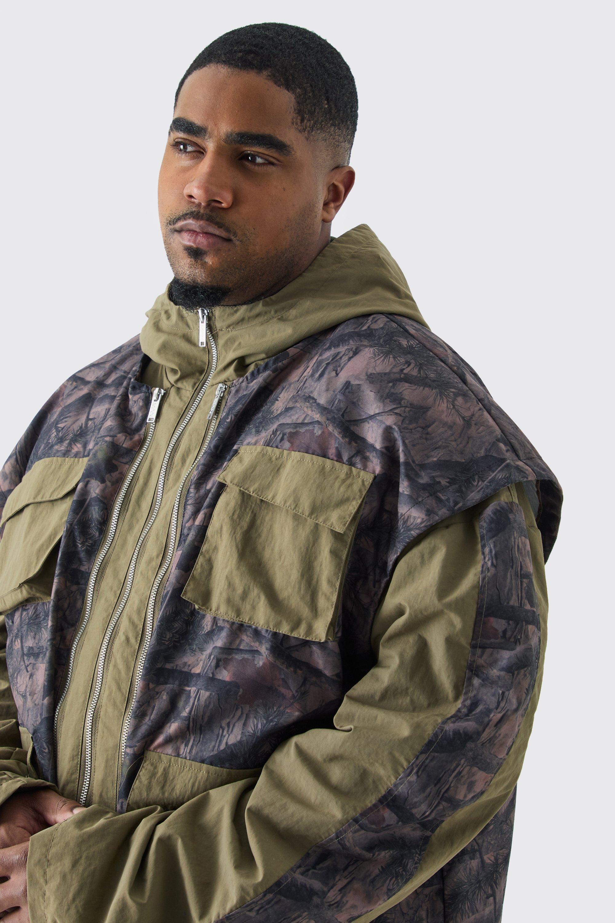 Mens camo shop utility jacket