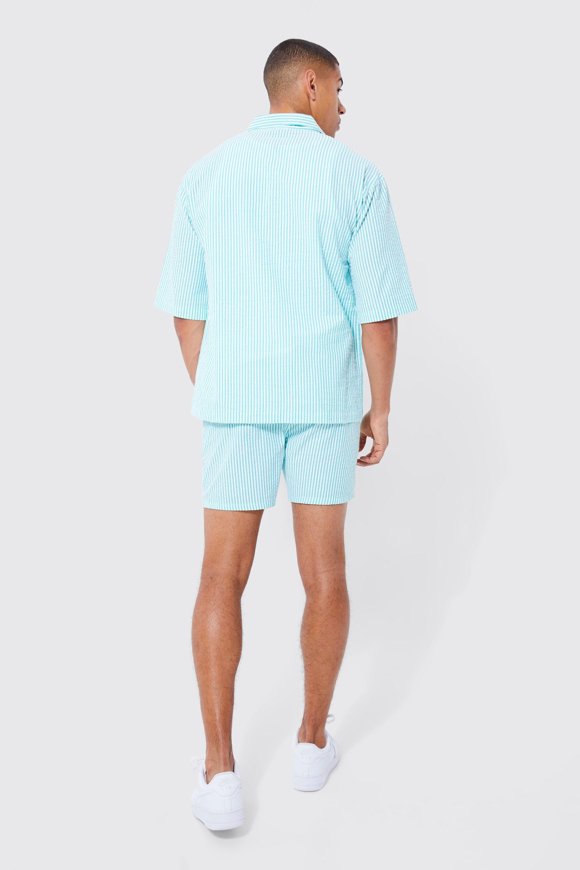 boohooMAN Men's Oversized Boxy Basketball Short Set