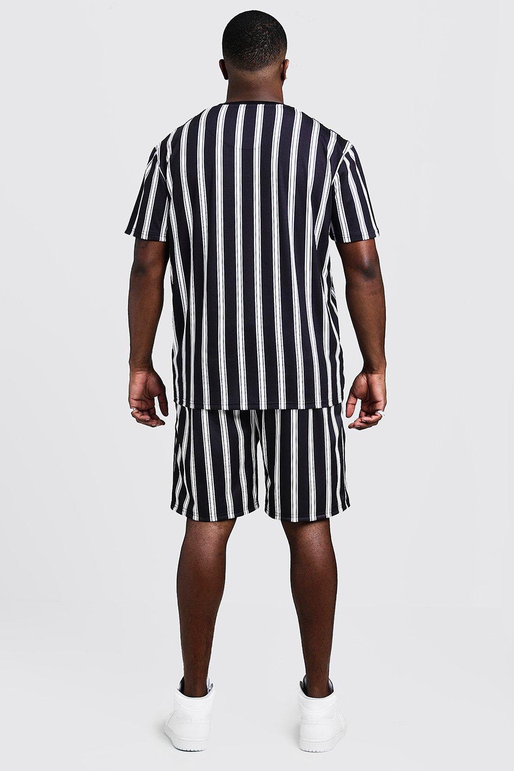 Tall Man Stripe T-shirt \u0026 Short Set 