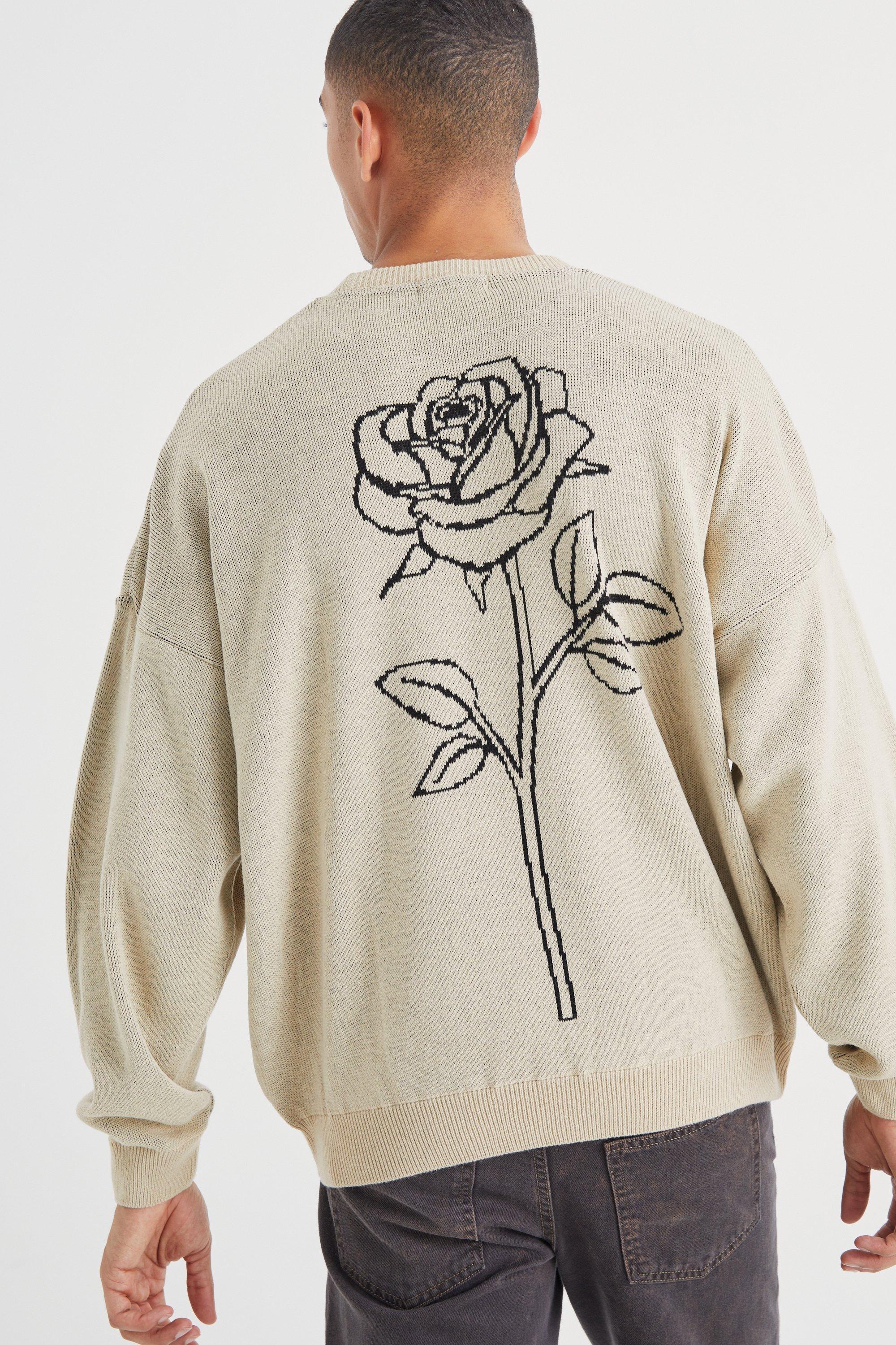 Graphic store oversized jumper