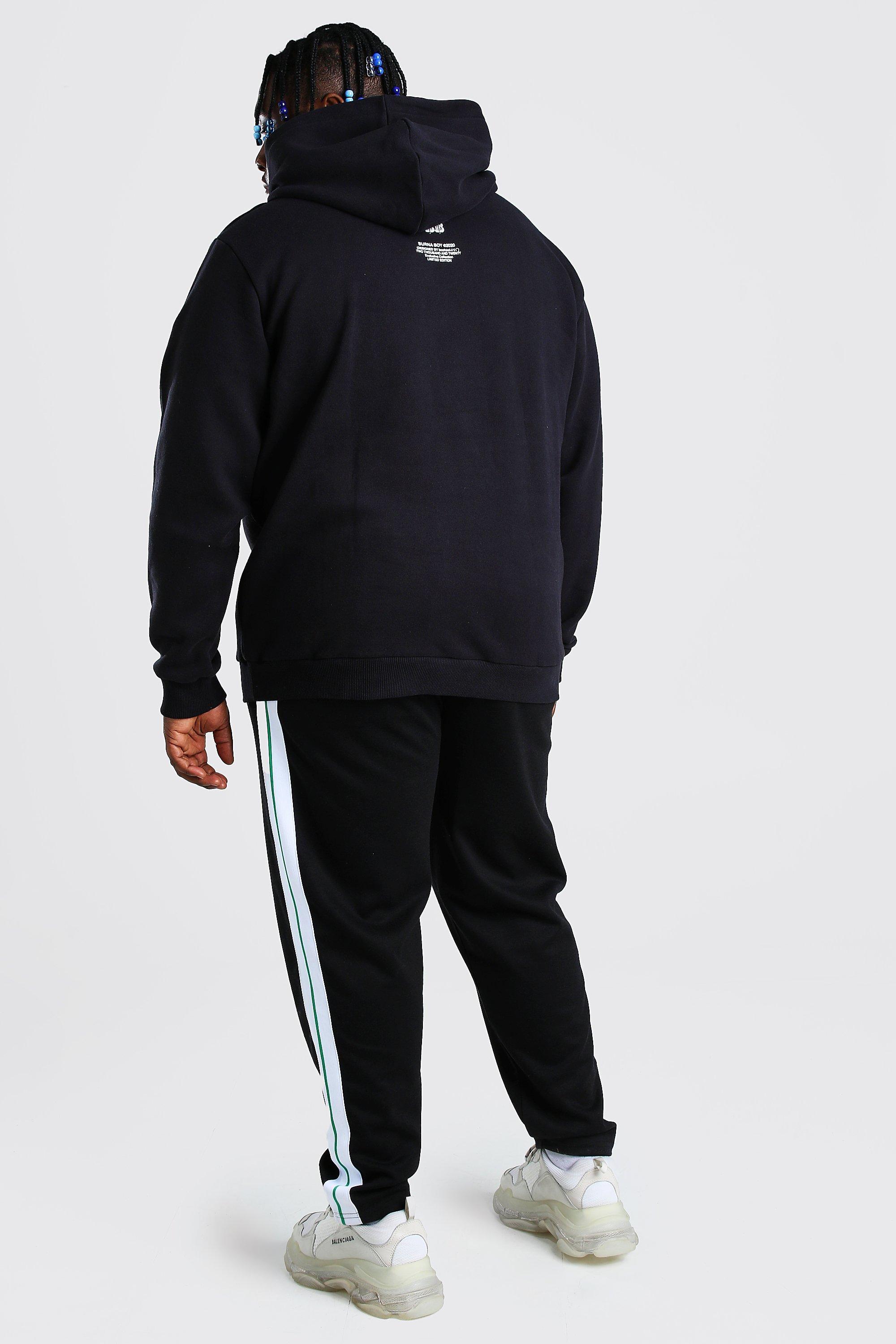 black hoodie boohooman