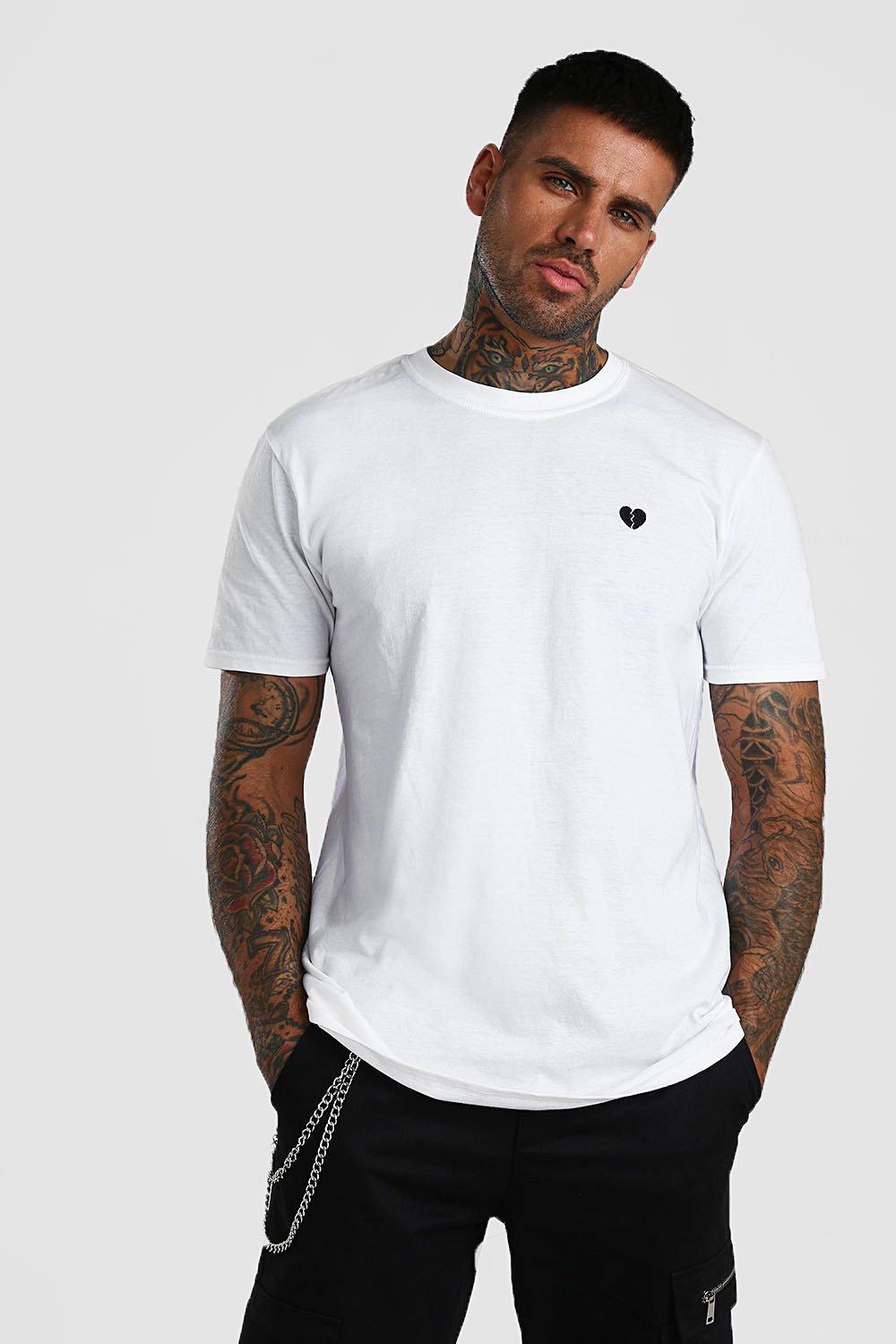 boohooman plain white t shirt