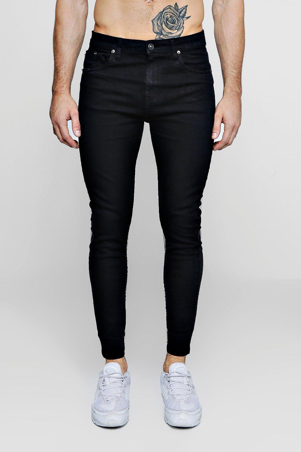 Lyst - Boohoo Black Super Skinny Fit Jeans in Black for Men - Save 78%