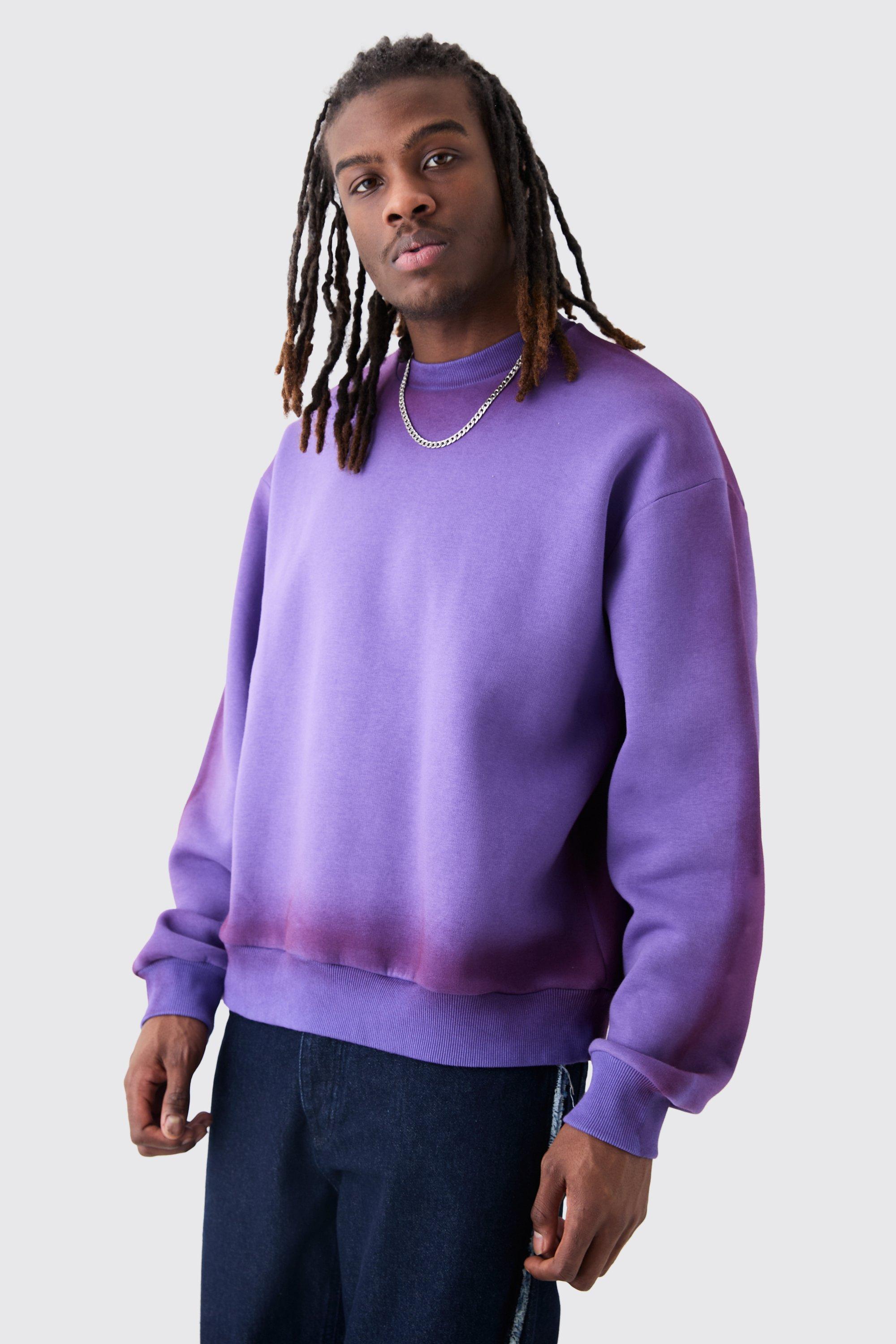 Oversized deals purple sweatshirt