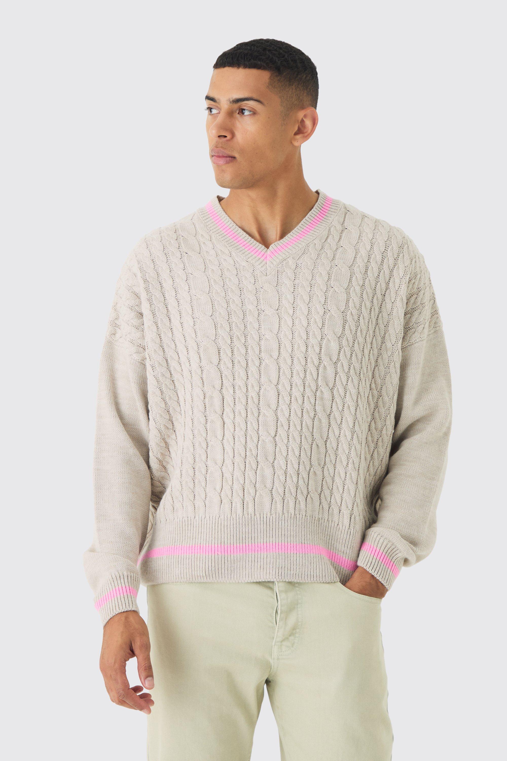 Boxy v neck sweater deals