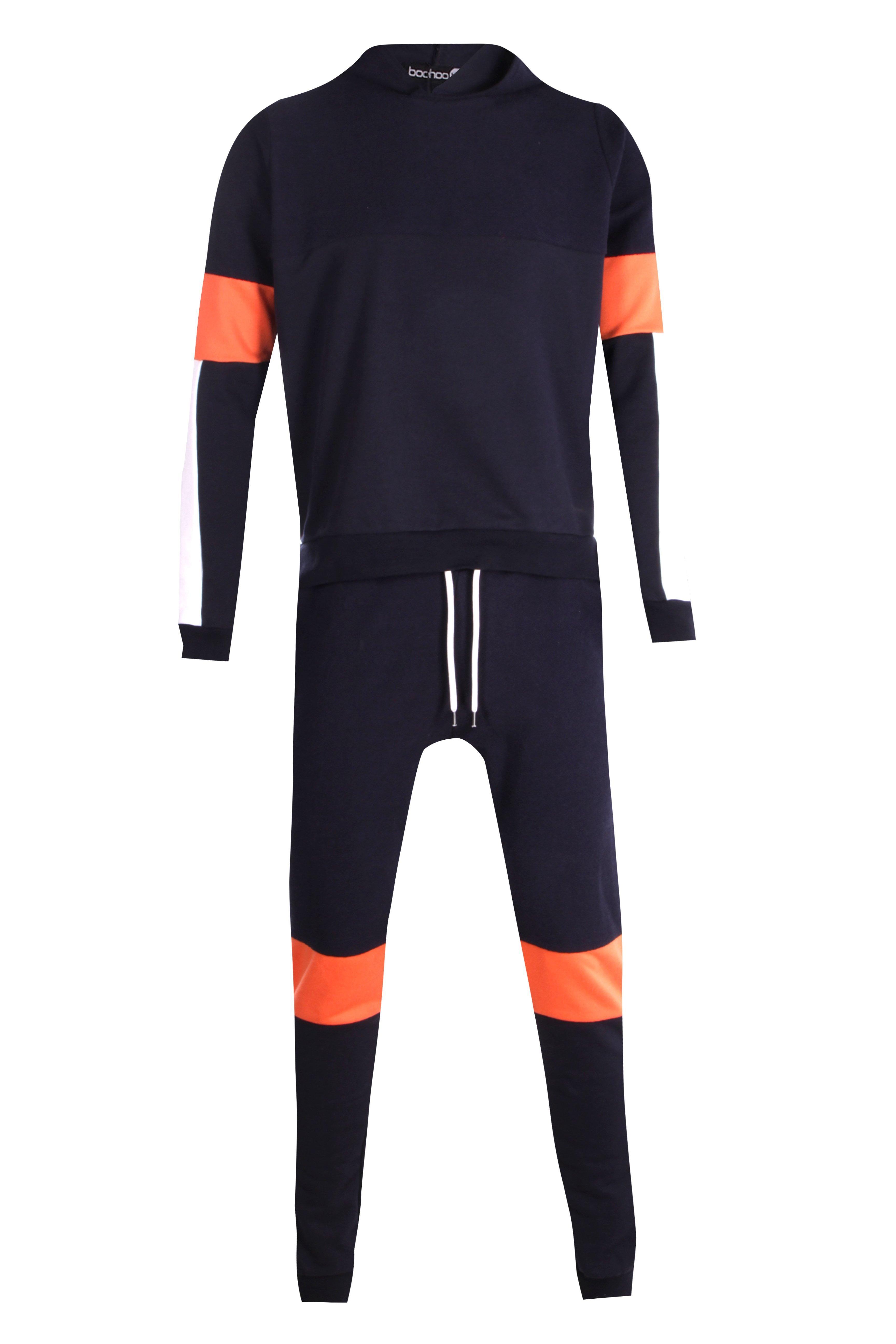 Lyst Boohoo Colour Block Tracksuit in Blue for Men