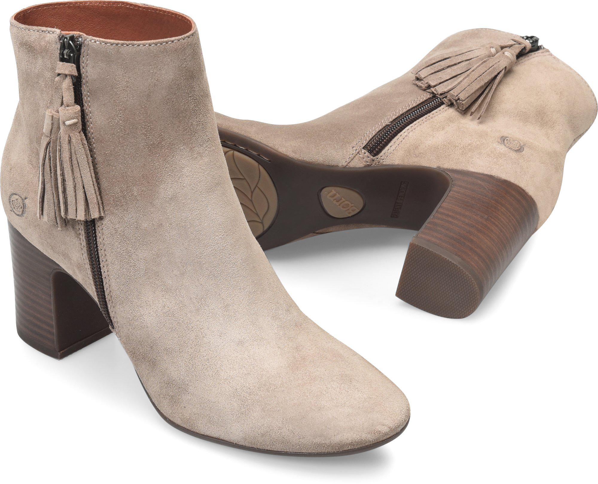 born michie block heel bootie