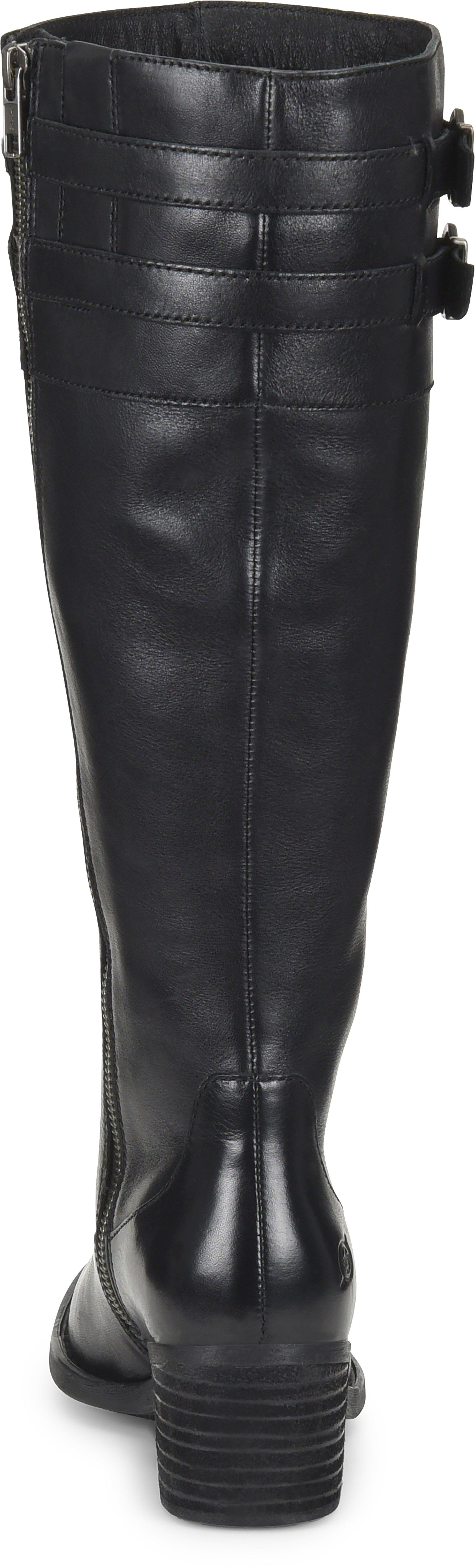 born tay block heel knee high boot