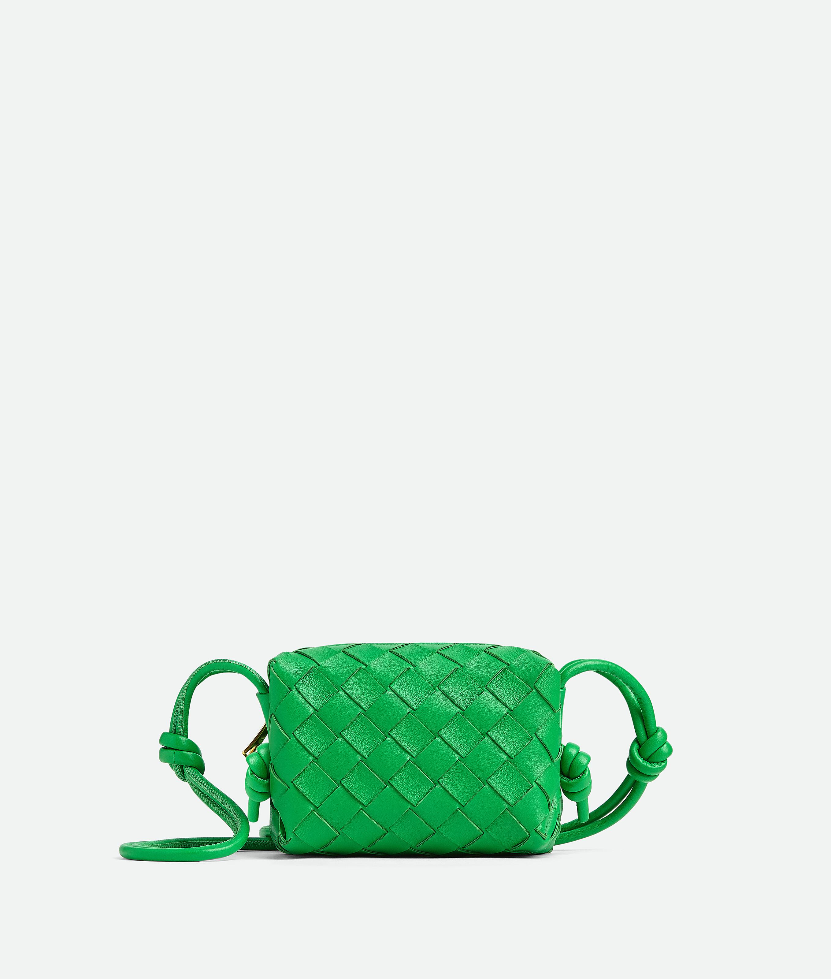 Bottega Veneta Candy Loop Camera Bag in Green
