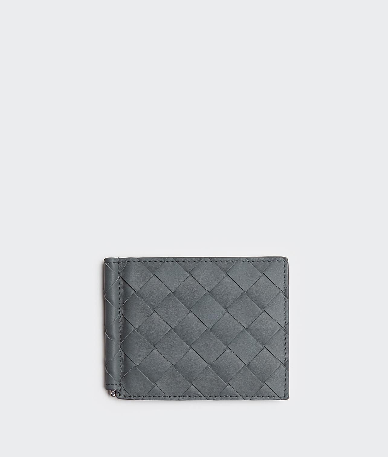 Bottega Veneta Leather Bi-fold Wallet in Slate (Gray) for Men - Lyst