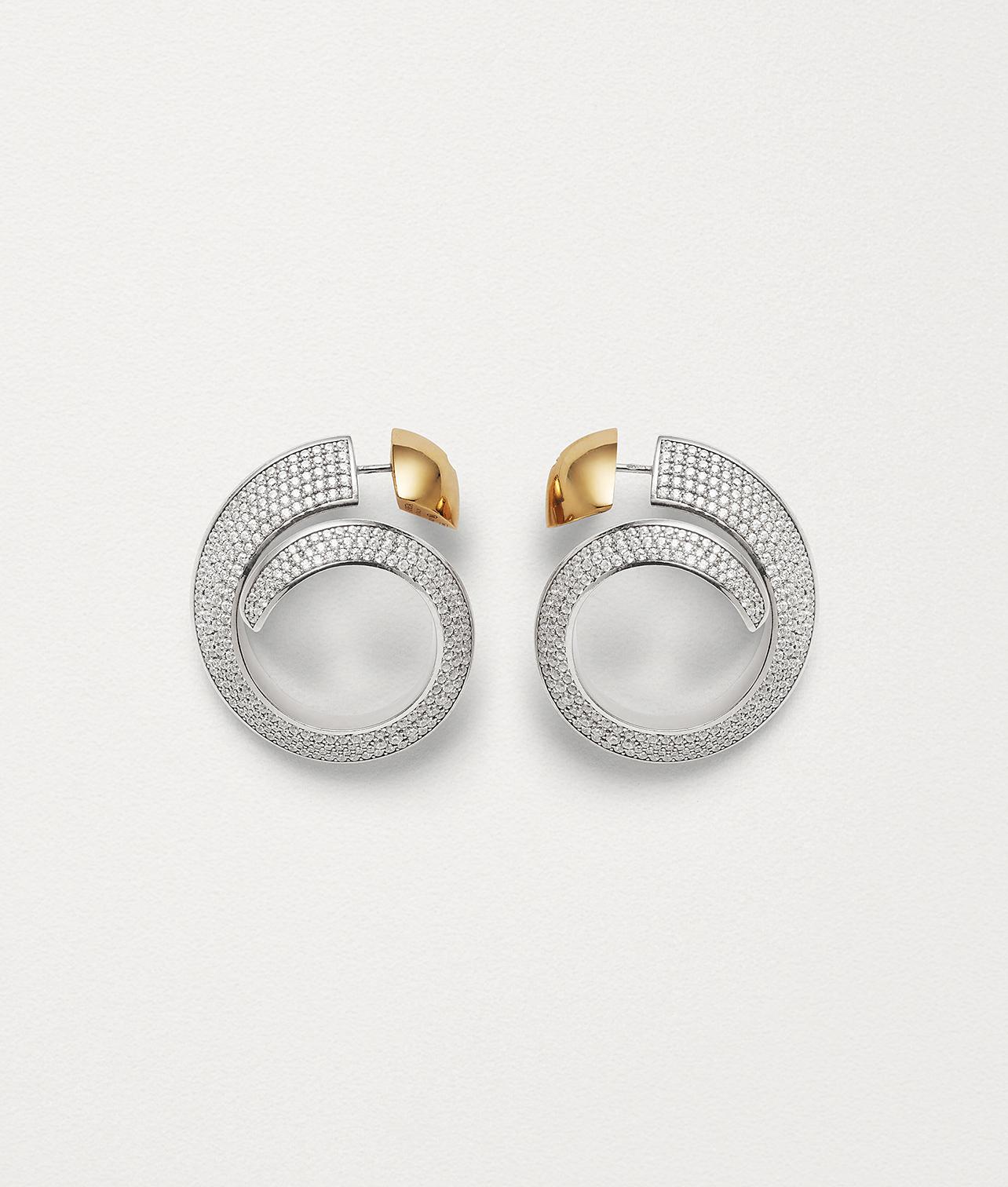 Bottega Veneta Earrings in Metallic - Lyst