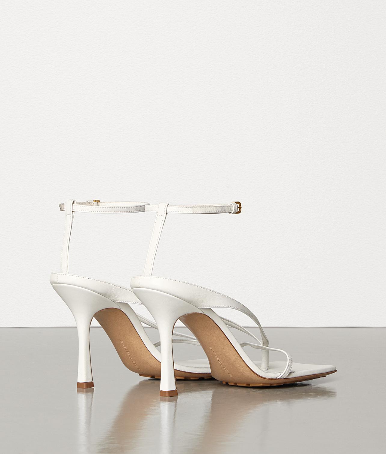 bottega white sandals