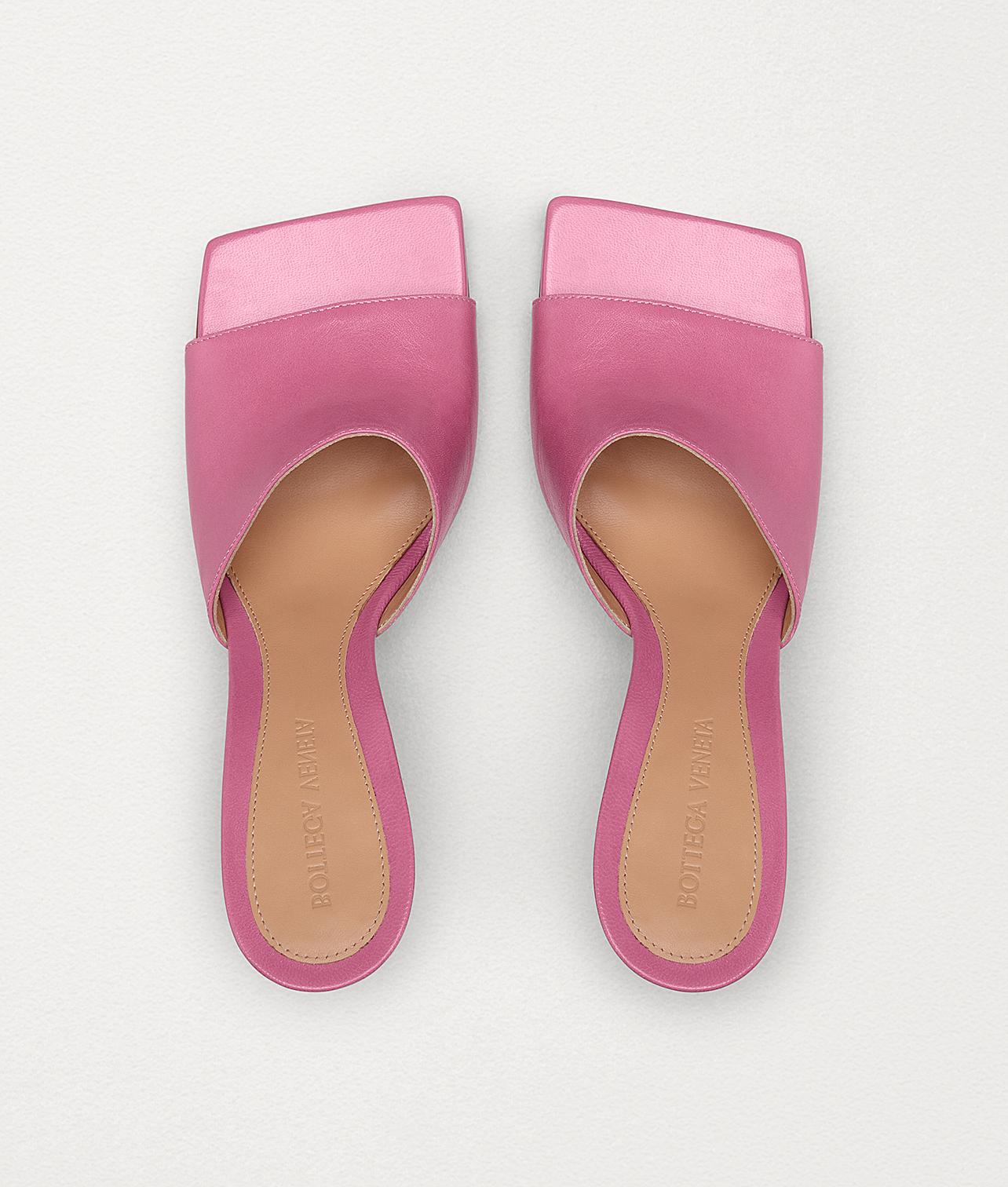 Bottega Veneta Stretch Sandals in Pink - Lyst