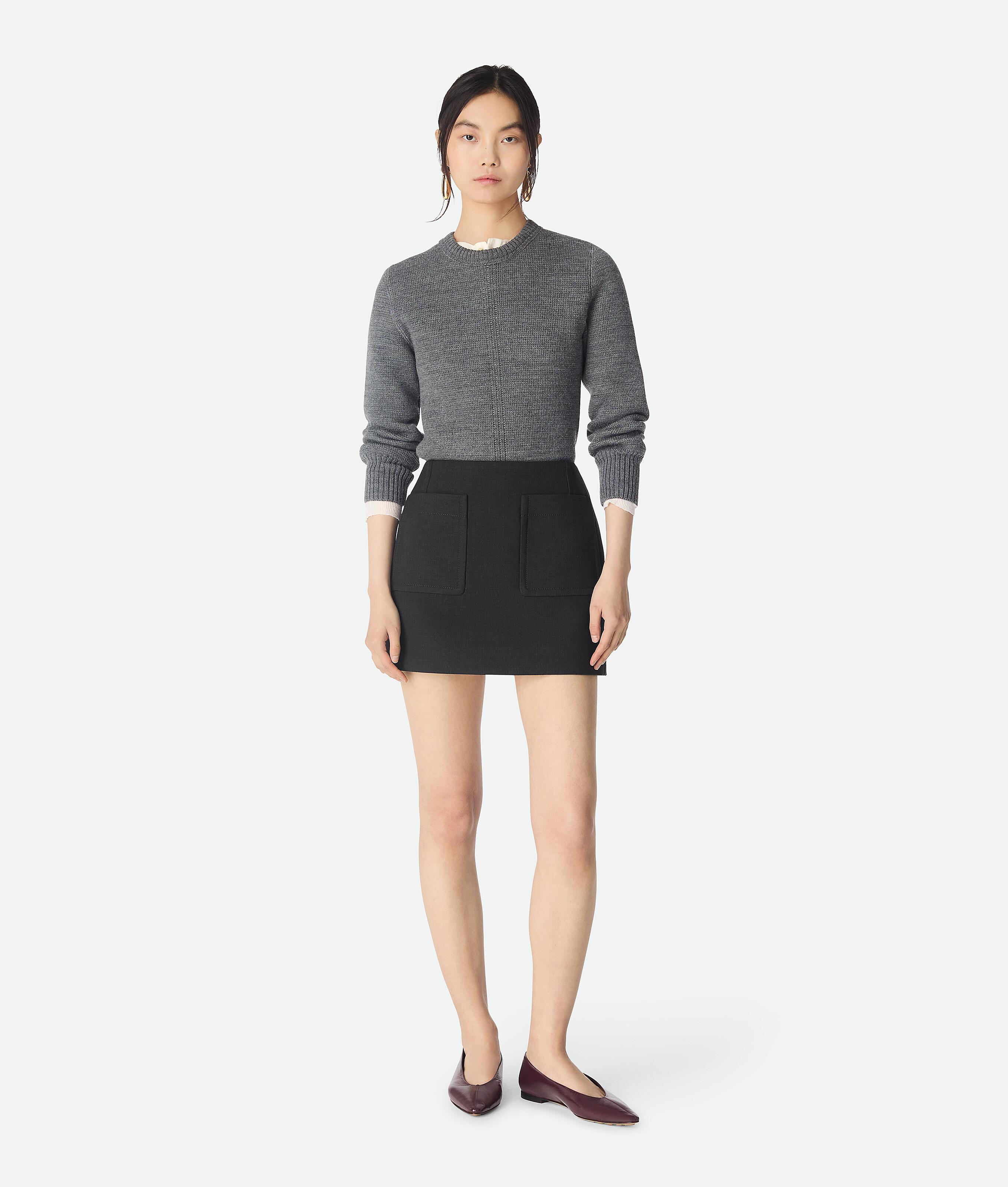 ミニスカート Bottega Veneta Graphite Cotton Blend Mini Skirt Bottega Veneta Mini skirts for Women | Online Sale up to 62