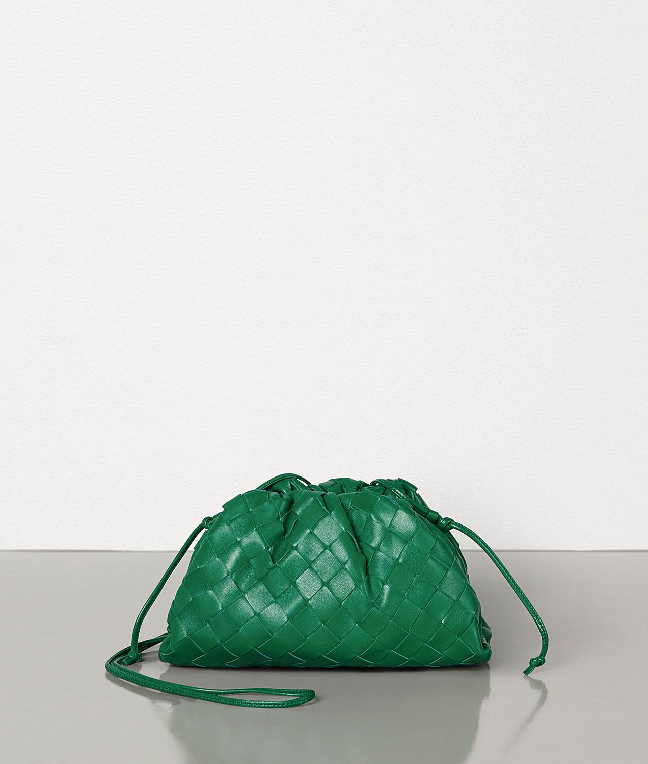 Bottega Mini Pouch in Green Lyst