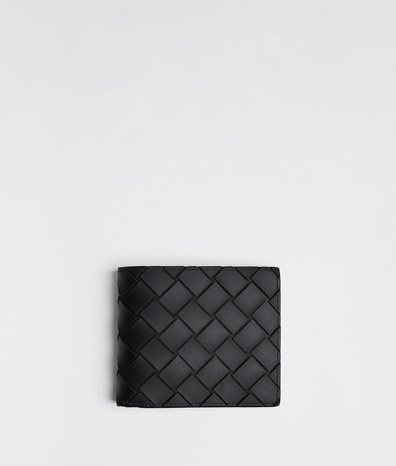 Bottega Veneta Leather Bi-fold Wallet in Nero (Black) for Men - Lyst