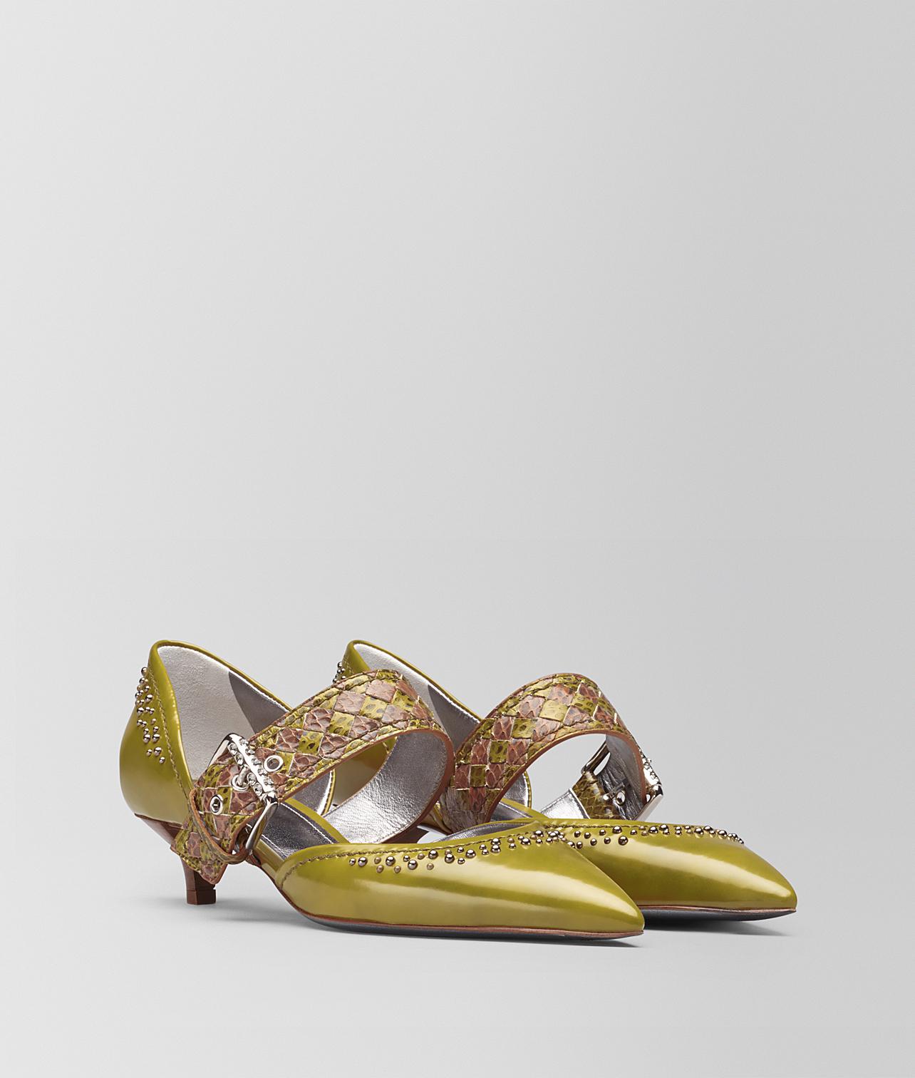 Bottega Leather Chamomile Calf D�orsay Kitten Heel