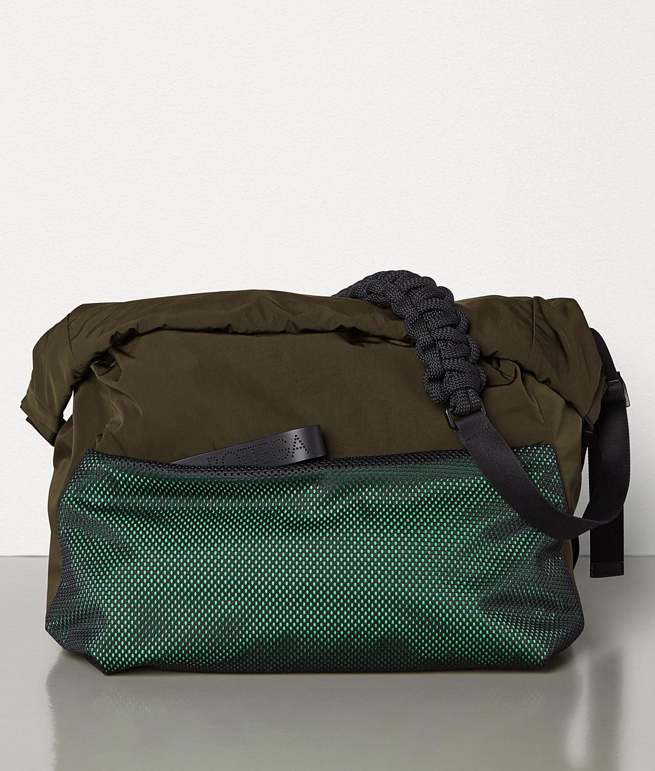 Bottega Large Messenger Bag In Paper Touch Nylon in Green for Men Lyst