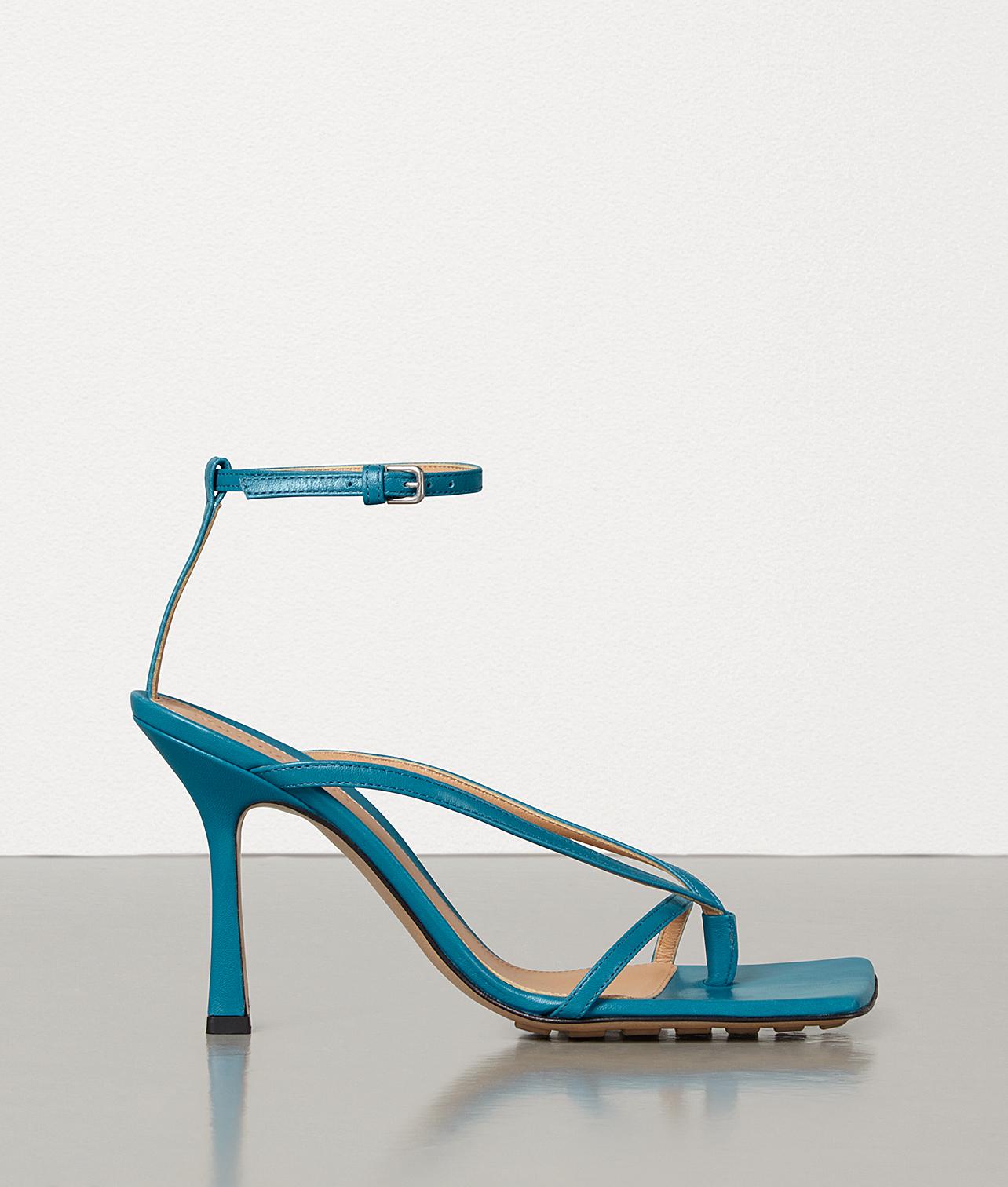 Bottega Veneta Stretch Sandals in Blue - Lyst