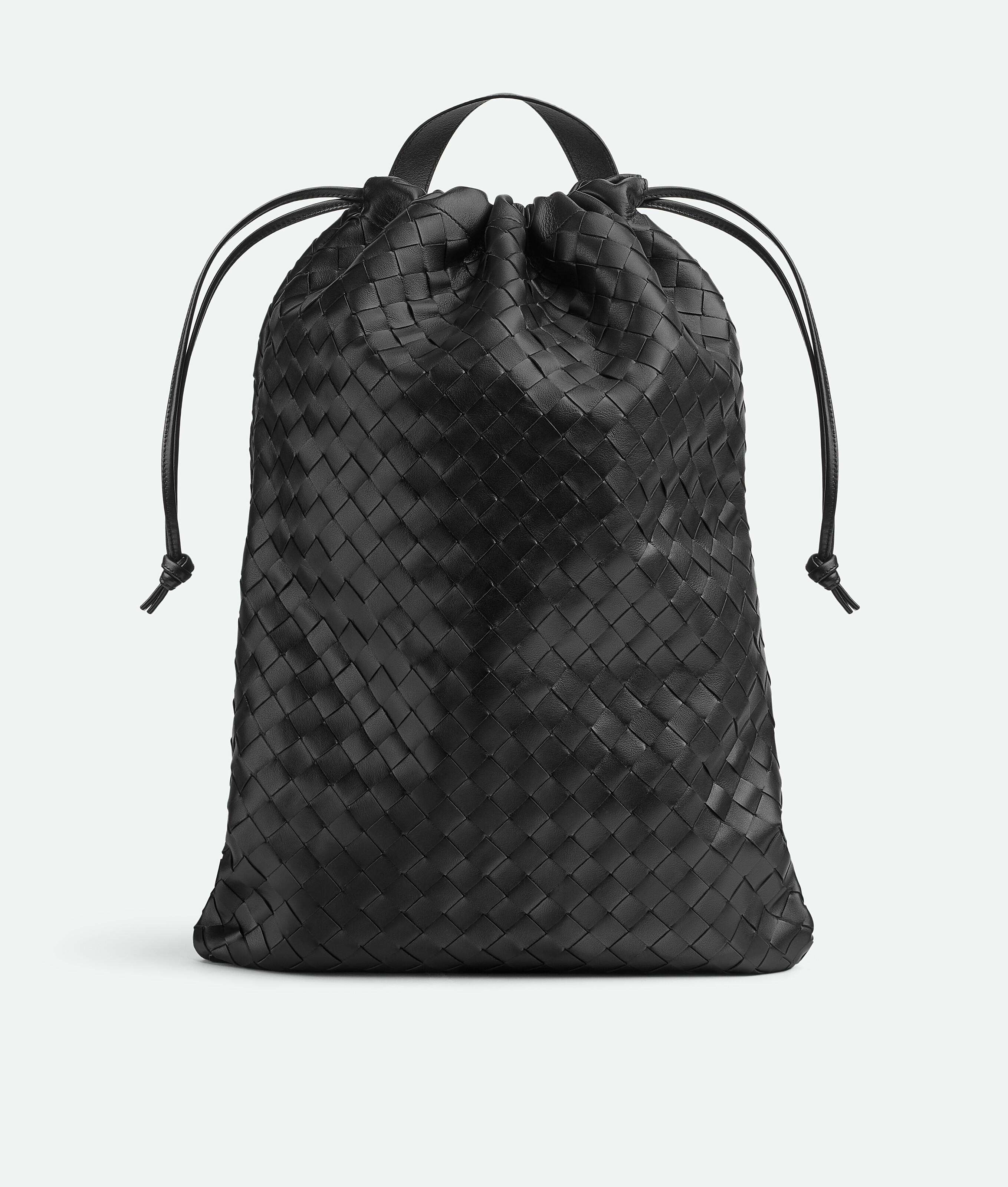 BottegaVeneta シティトゥカントリバックパック　イントレチャート 黒 メンズ Bottega Veneta イントレチャート トレイル バックパック