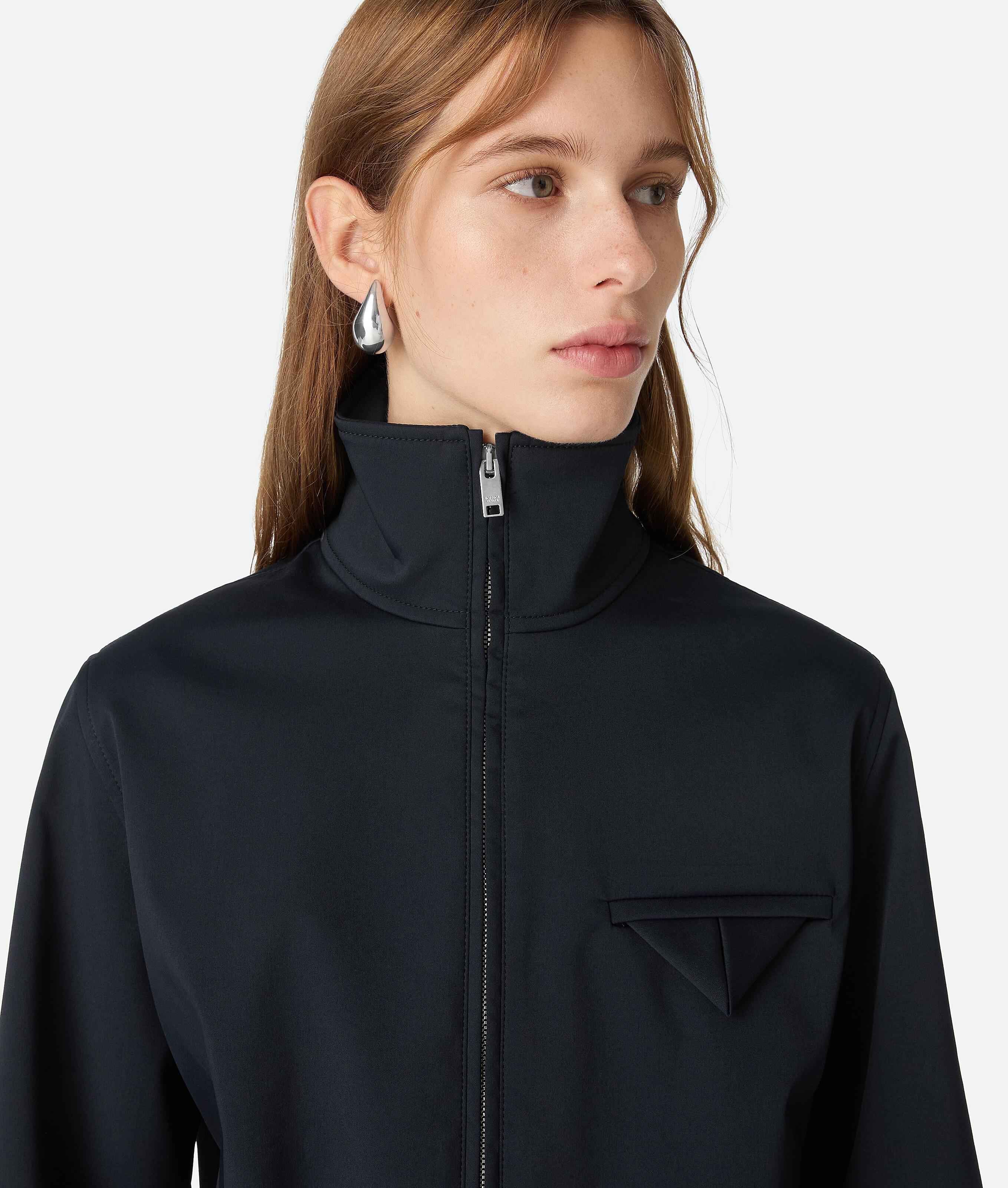 Bottega Veneta Bonded Tech Wool Blouson in Blue | Lyst