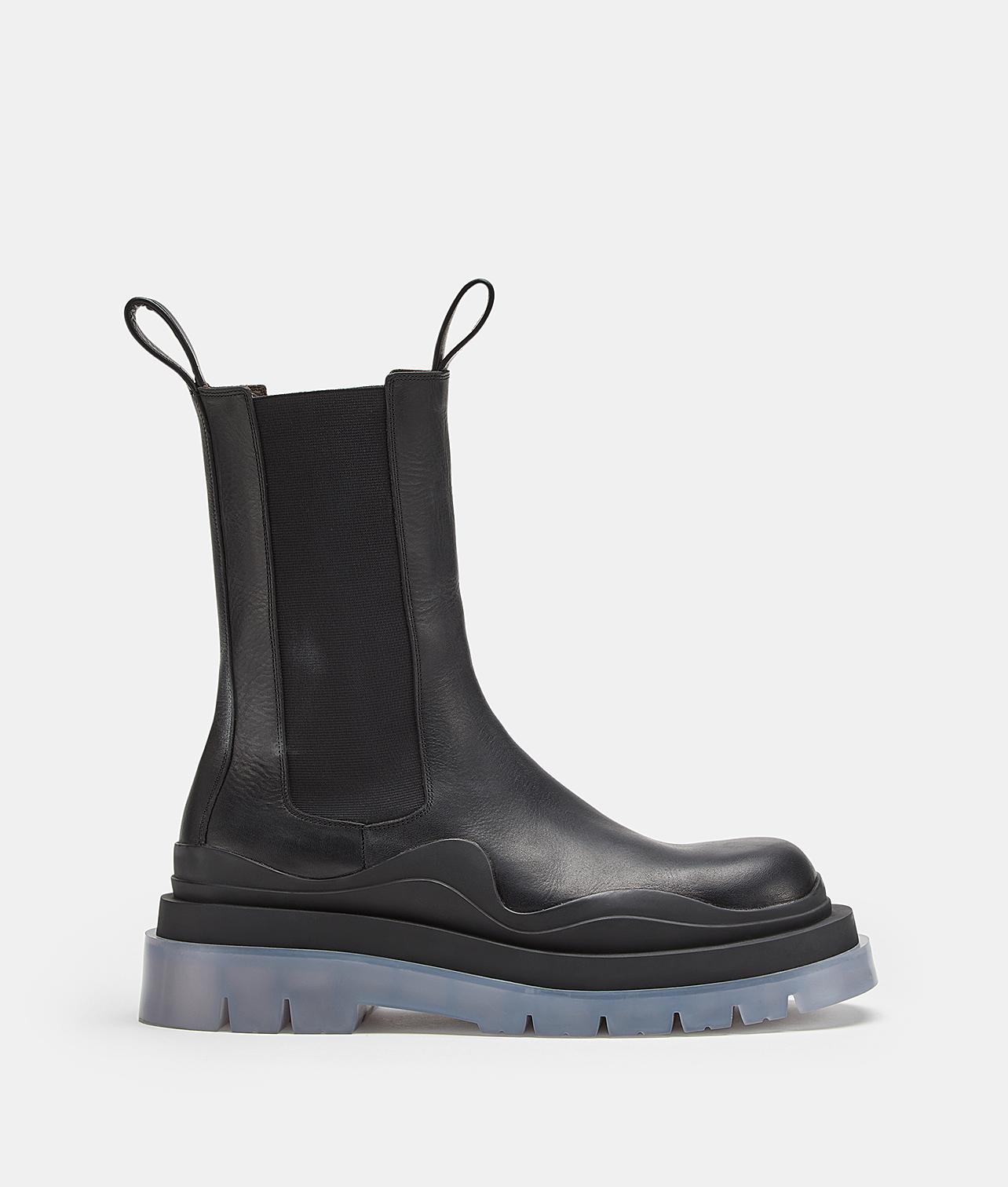 Bottega Veneta Leather Bv Tire Boots in Black Transparent (Black) for ...