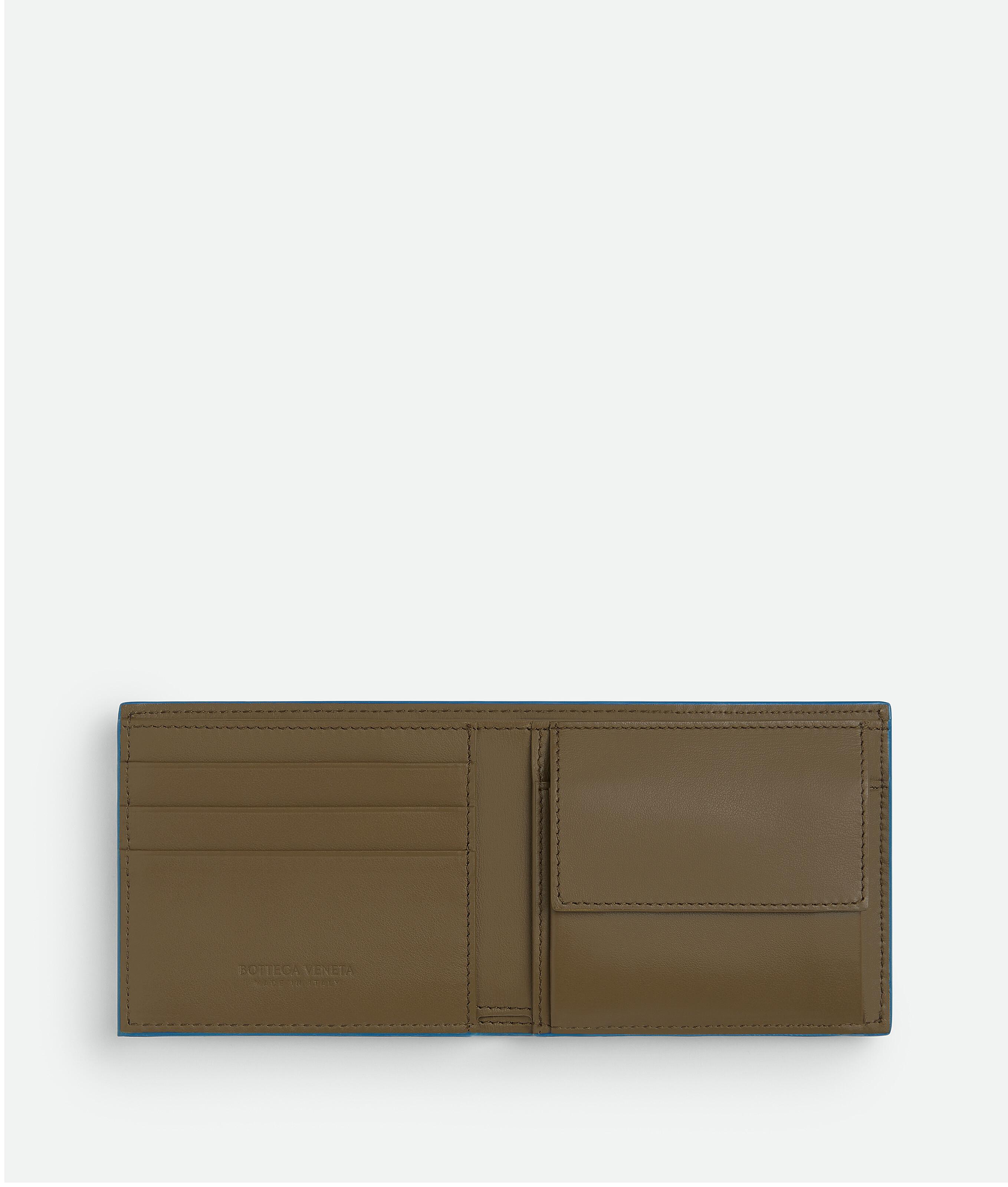 Men's leather bifold wallet with coin pouch | Il Bussetto — Calame Palma