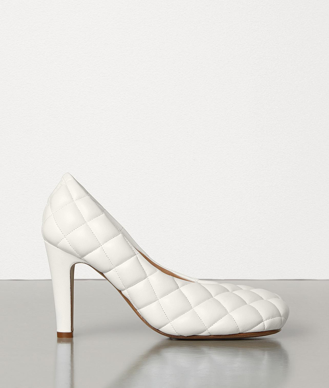 Bottega Leather Bloc 90mm Padded Pumps in White Save 37 Lyst