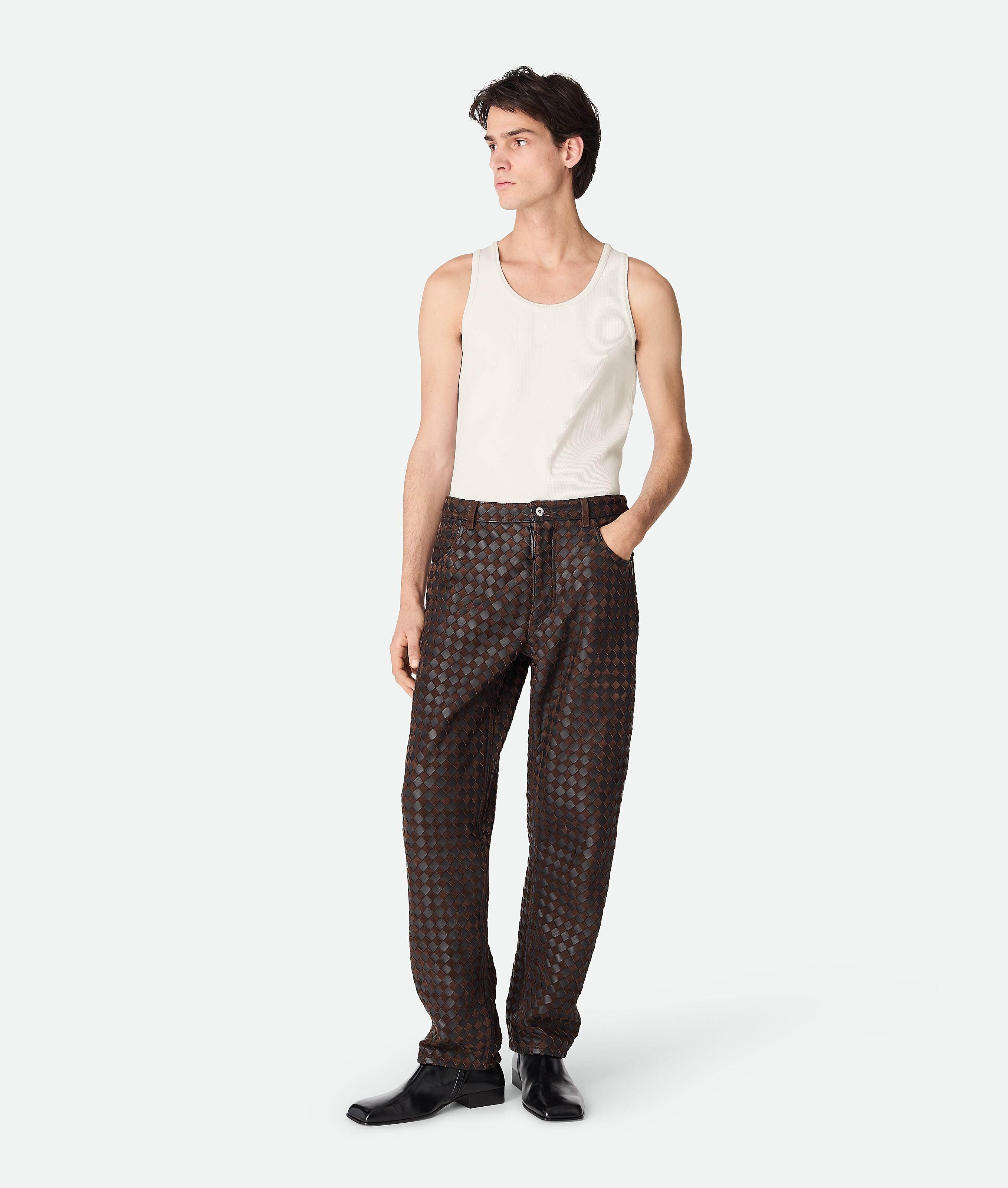 関税込！【Bottega Veneta】ウール カジュアルパンツ グレー メランジェライトウール パンツ| Bottega Veneta® 日本