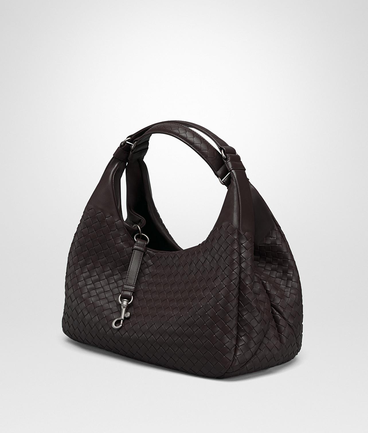 Bottega Leather Espresso Intrecciato Nappa Medium Campana Bag in Brown Lyst