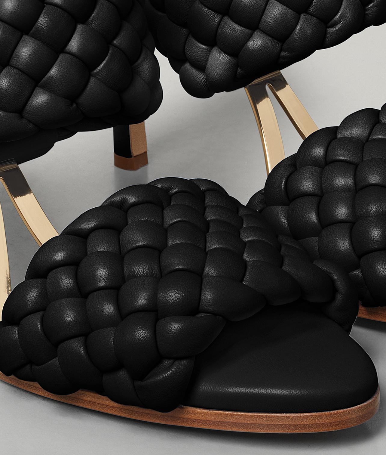 bottega veneta curve sandals