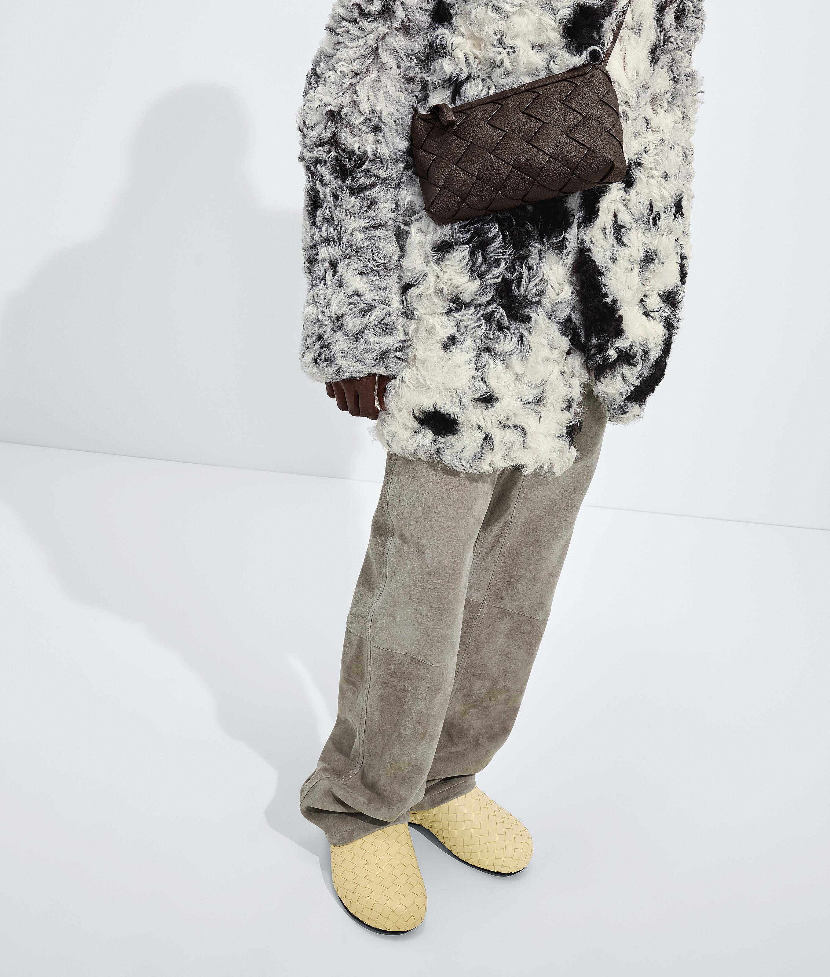 メンズ Bottega Veneta ディアゴ ファスナー メッセンジャー ブラック