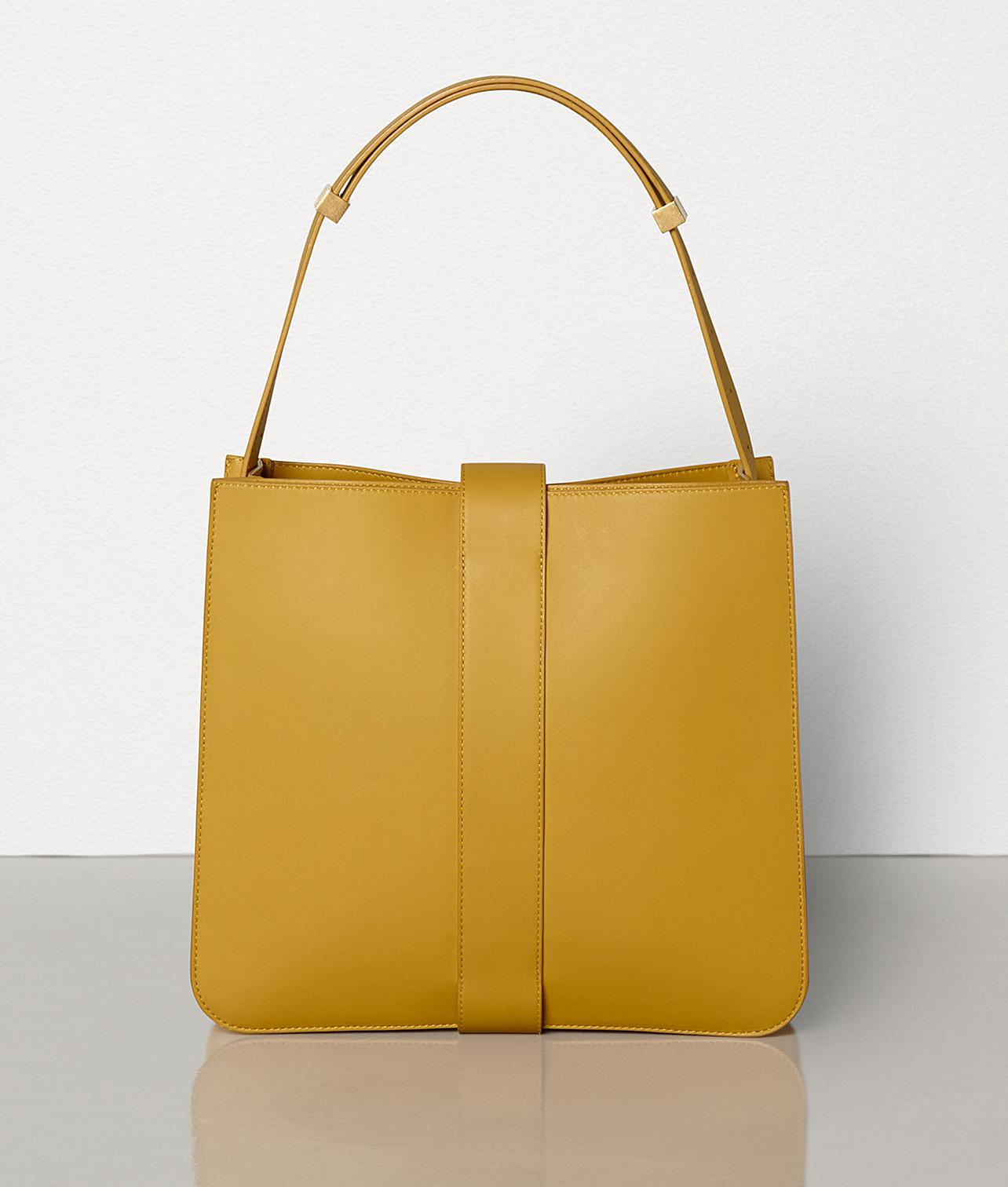 Bottega Veneta The Marie Leather Shoulder Bag in Yellow | Lyst