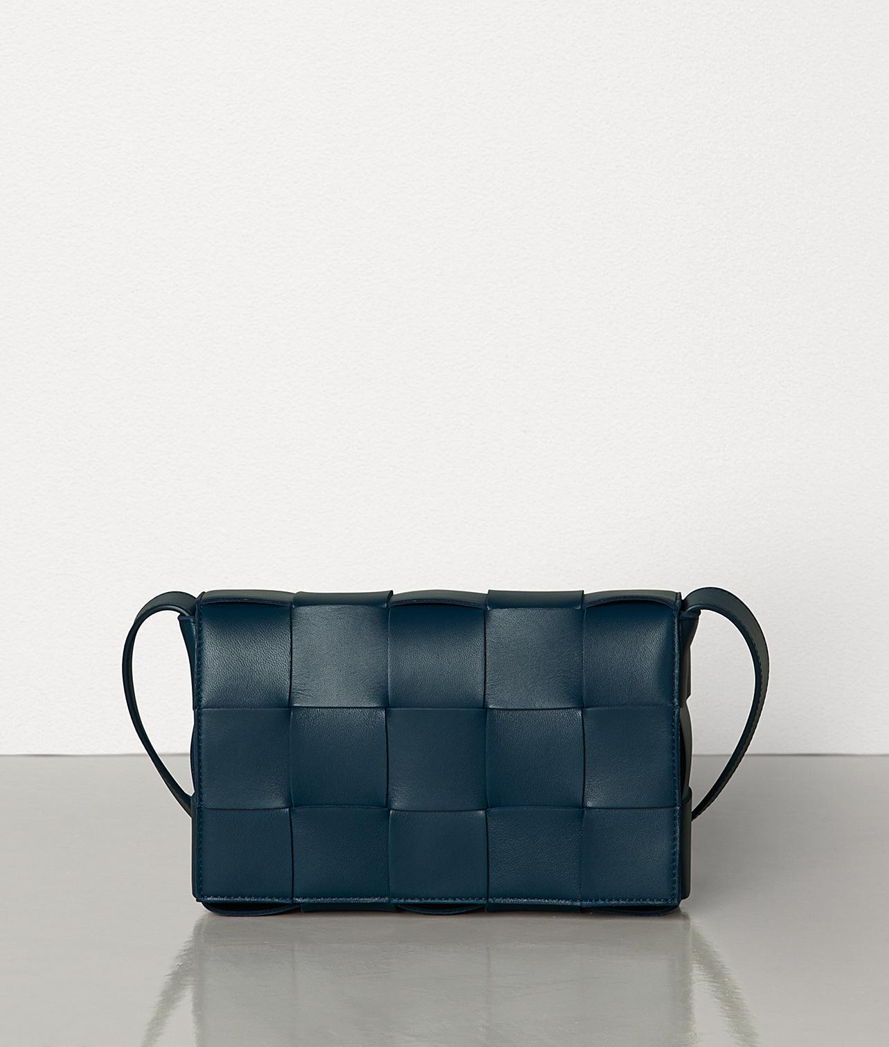 Buy BOTTEGA VENETA Cassette Cross Body Bag, Blue Color Women