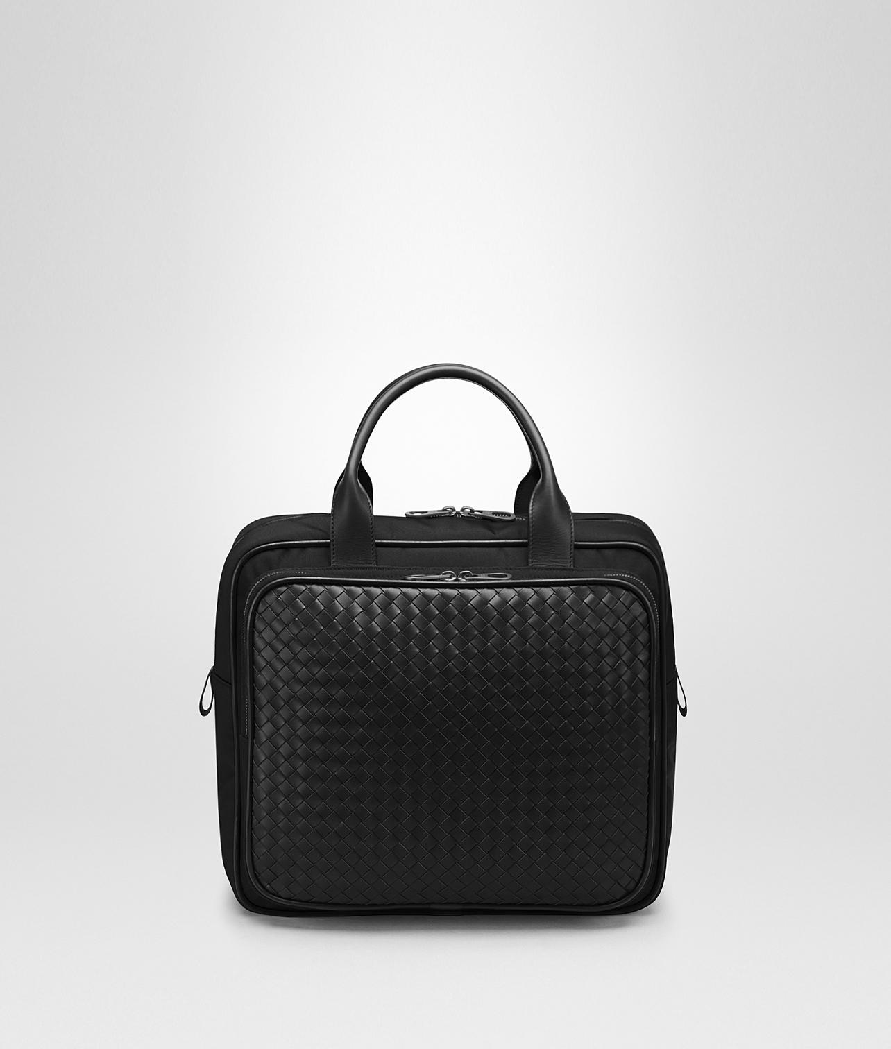 Bottega Canvas Travel Bag in Nero (Black) for Men