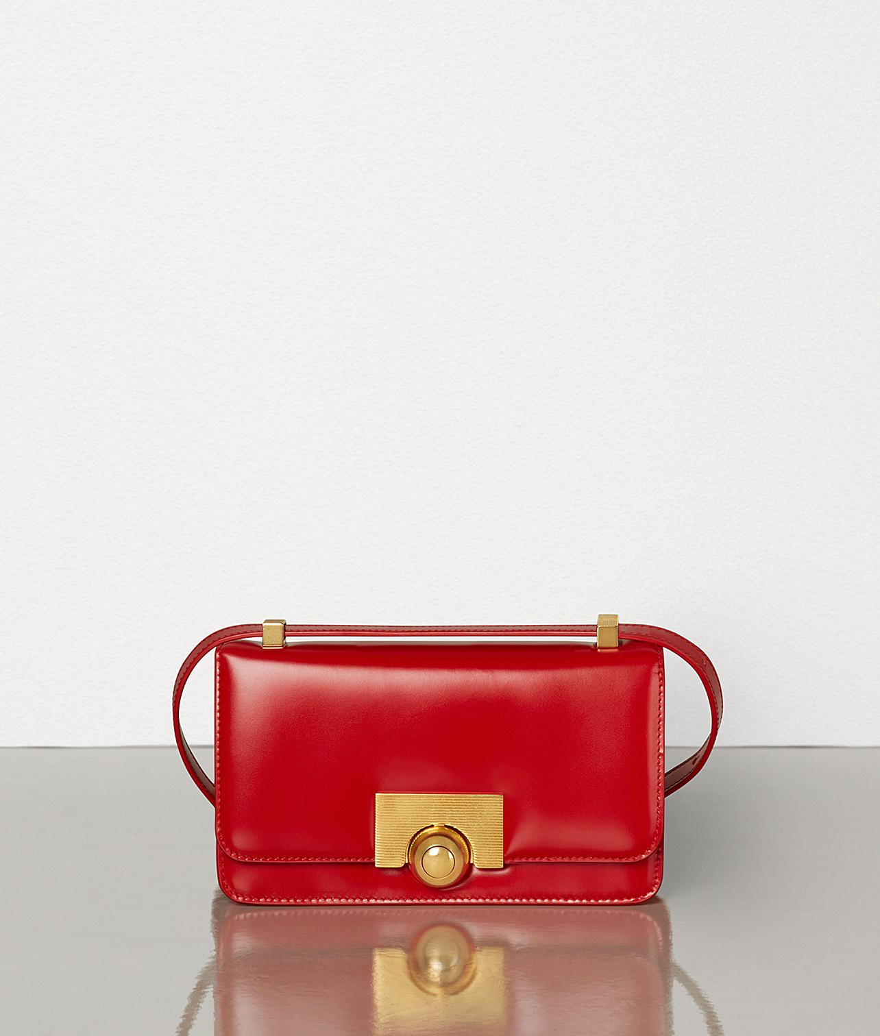Bottega Veneta Leather The Mini Classic Bag in Bright Red (Red) - Lyst