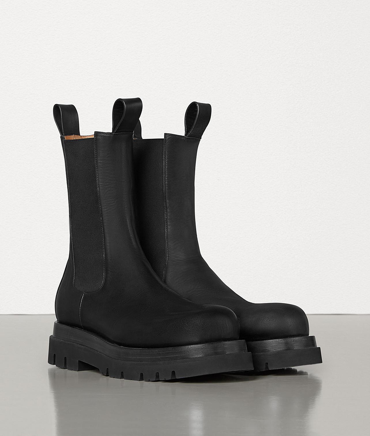 Bottega Veneta Leather Mid-calf Boots In Storm Cuir in Nero (Black) for