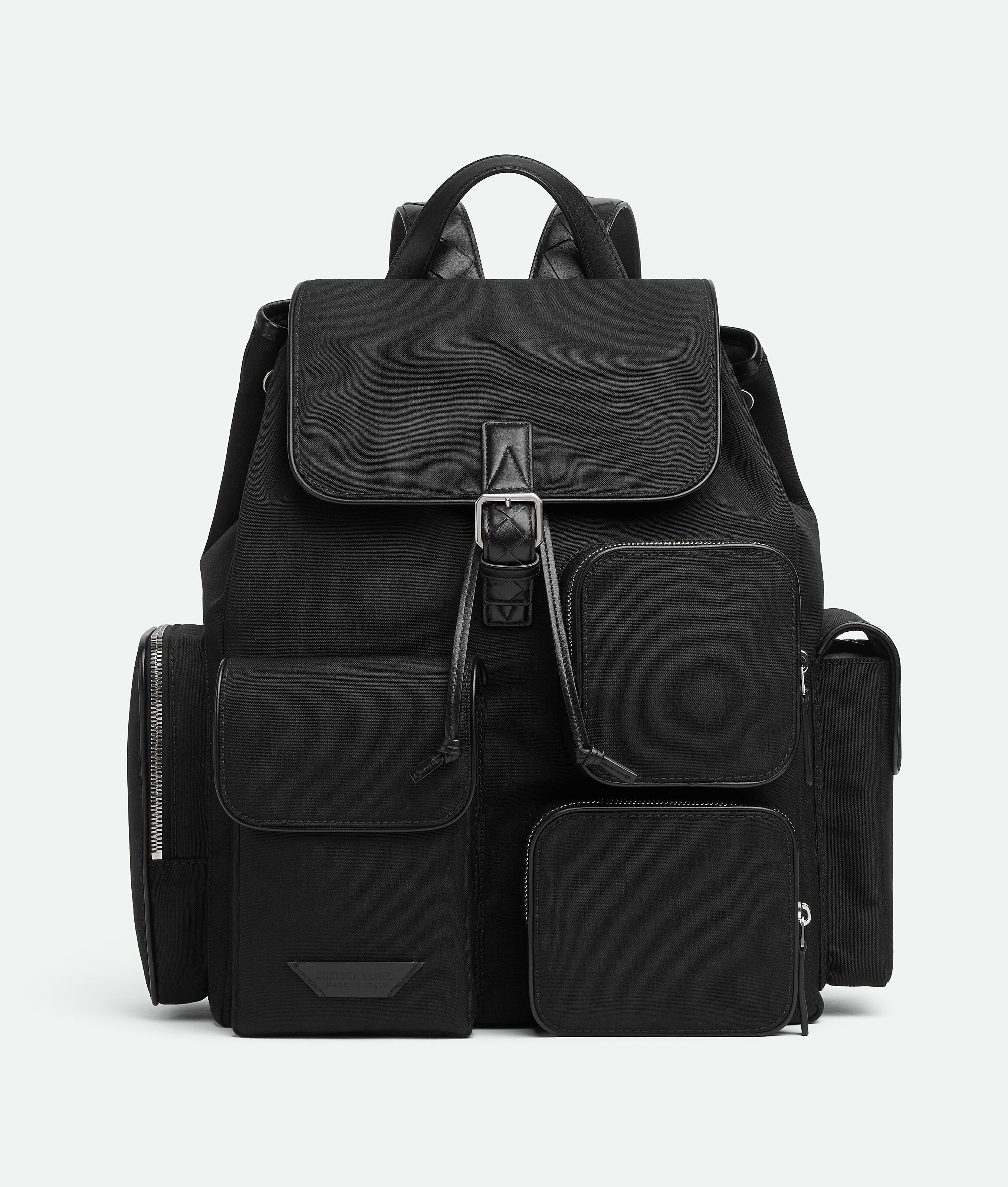 Bottega Veneta Crossroad Multipocket Backpack in Black for Men | Lyst