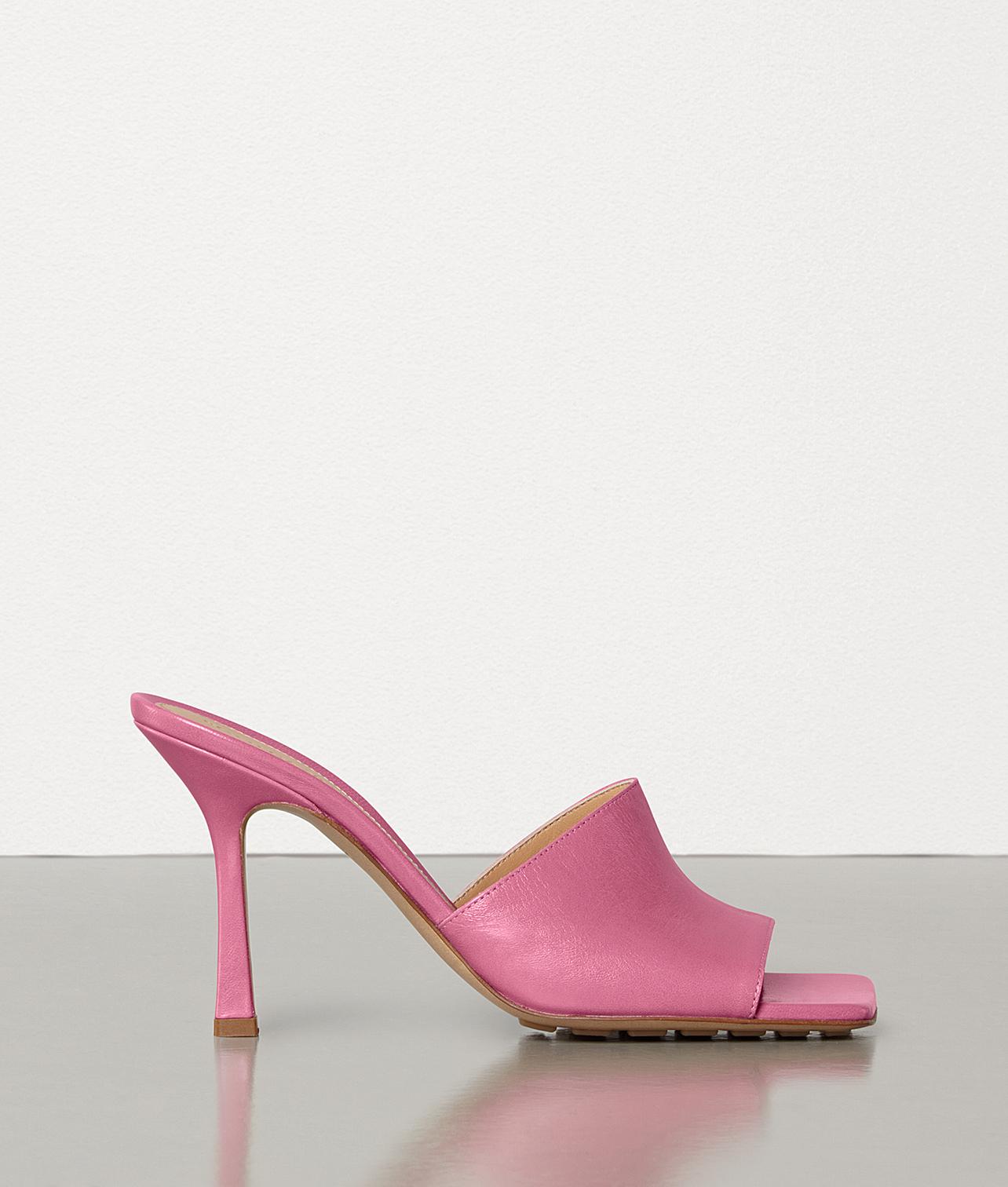 Bottega Veneta Stretch Sandals in Pink | Lyst