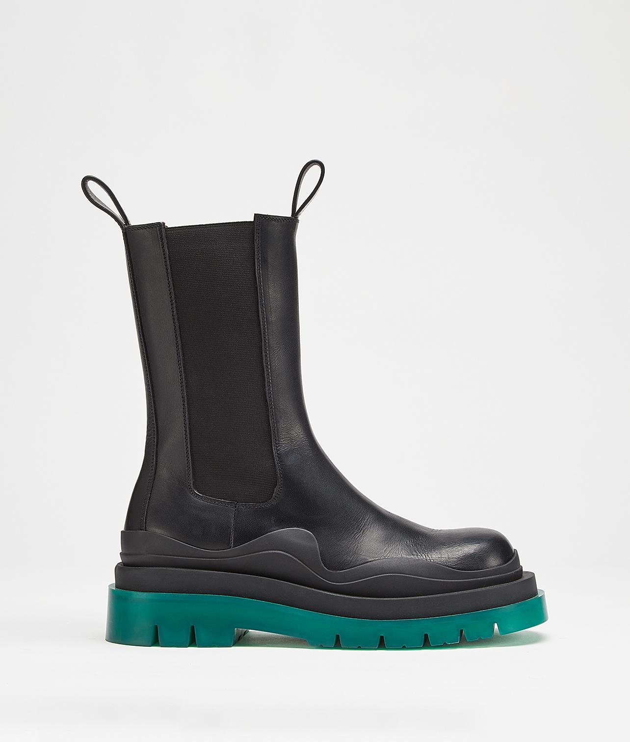 Bottega Rubber Bv Tire Boots in Black Green (Black) Lyst
