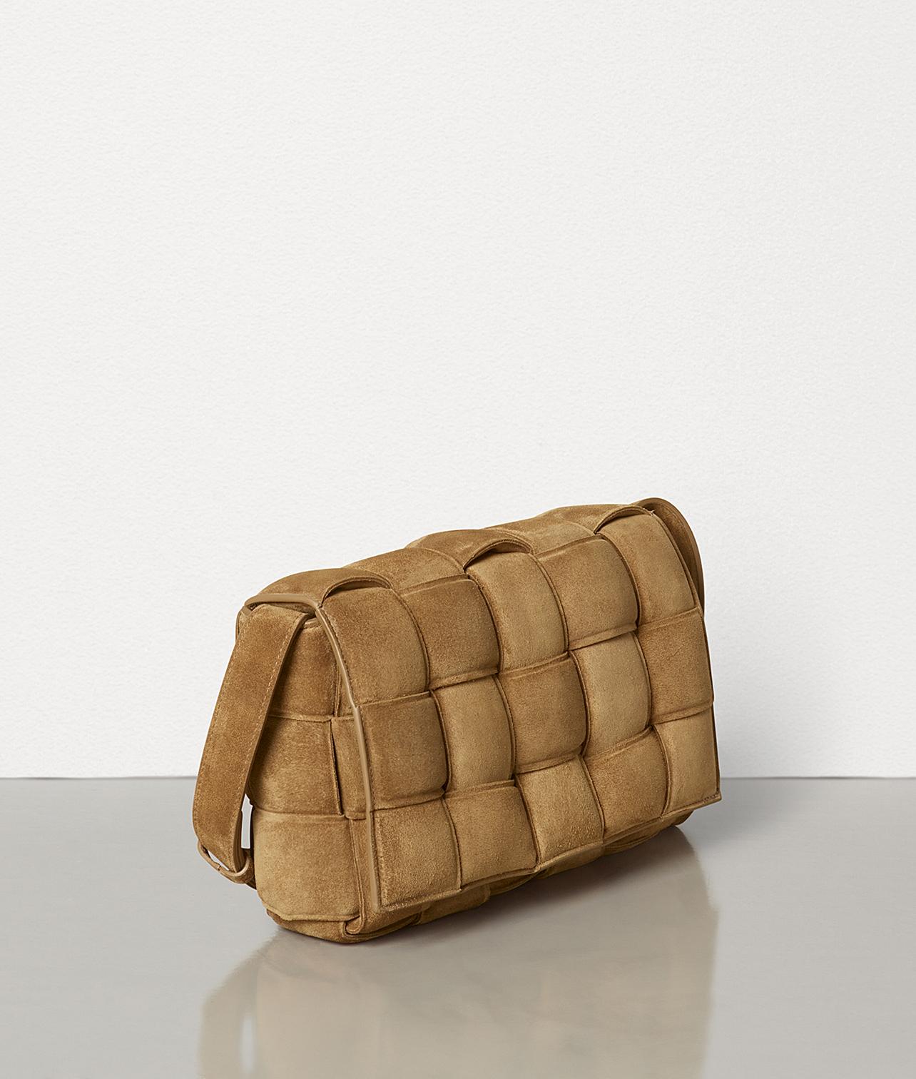 BOTTEGA VENETA Padded Cassette Leather Crossbody Bags Caramel